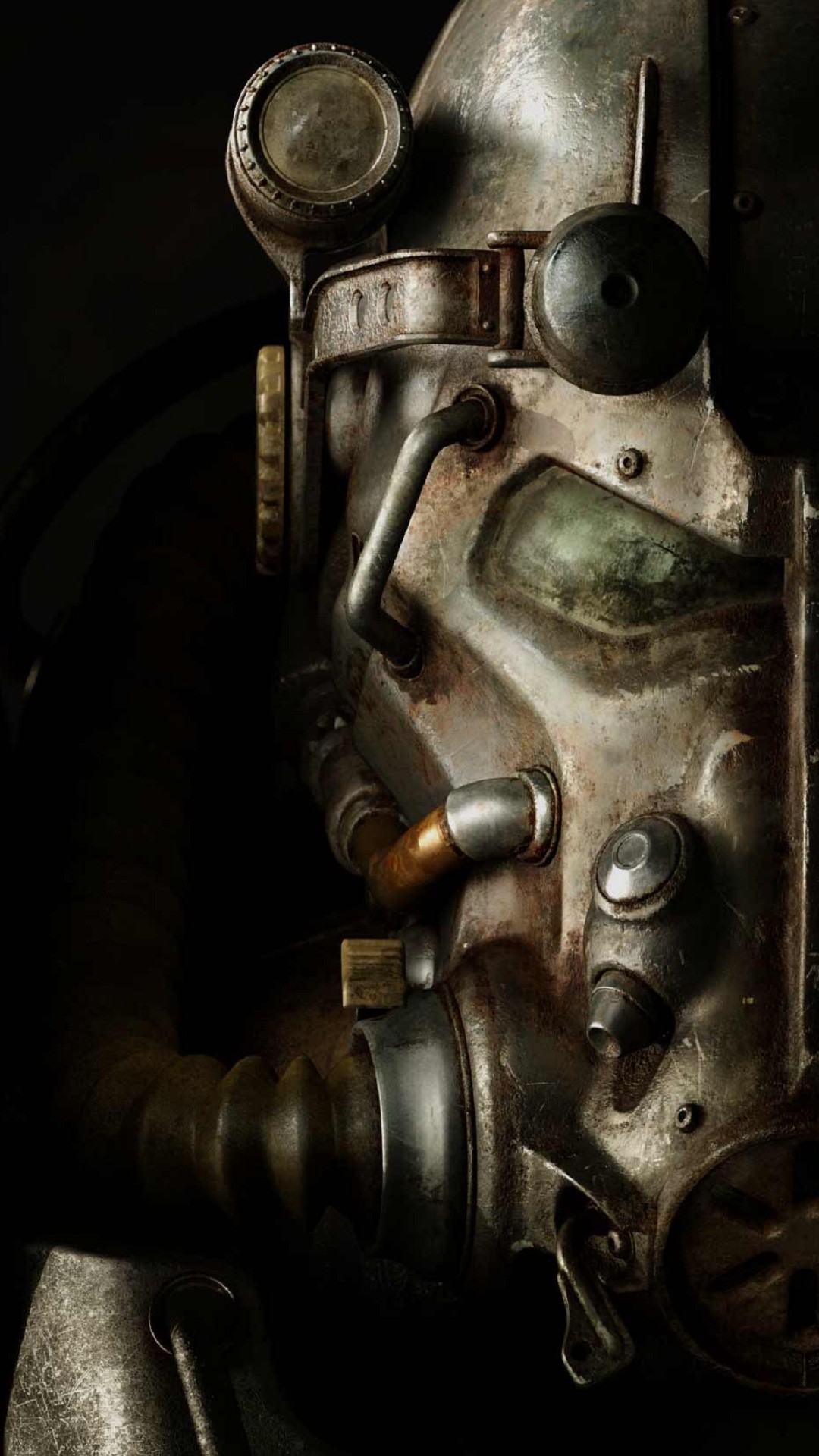 Fallout 4, Armatura atomica, Casco, Primo piano, Full HD, sfondo per smartphone