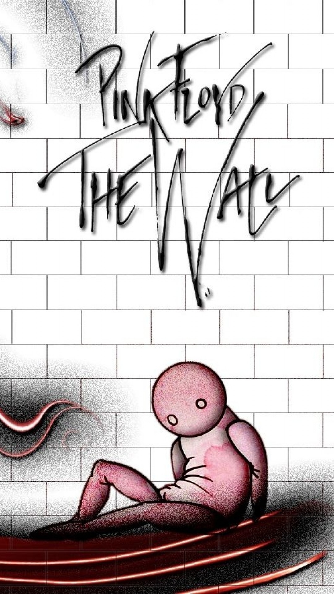 The Wall, Pink Floyd, Muro bianco, Bambino, Verticale, 1080x1920, schermata di blocco iPhone