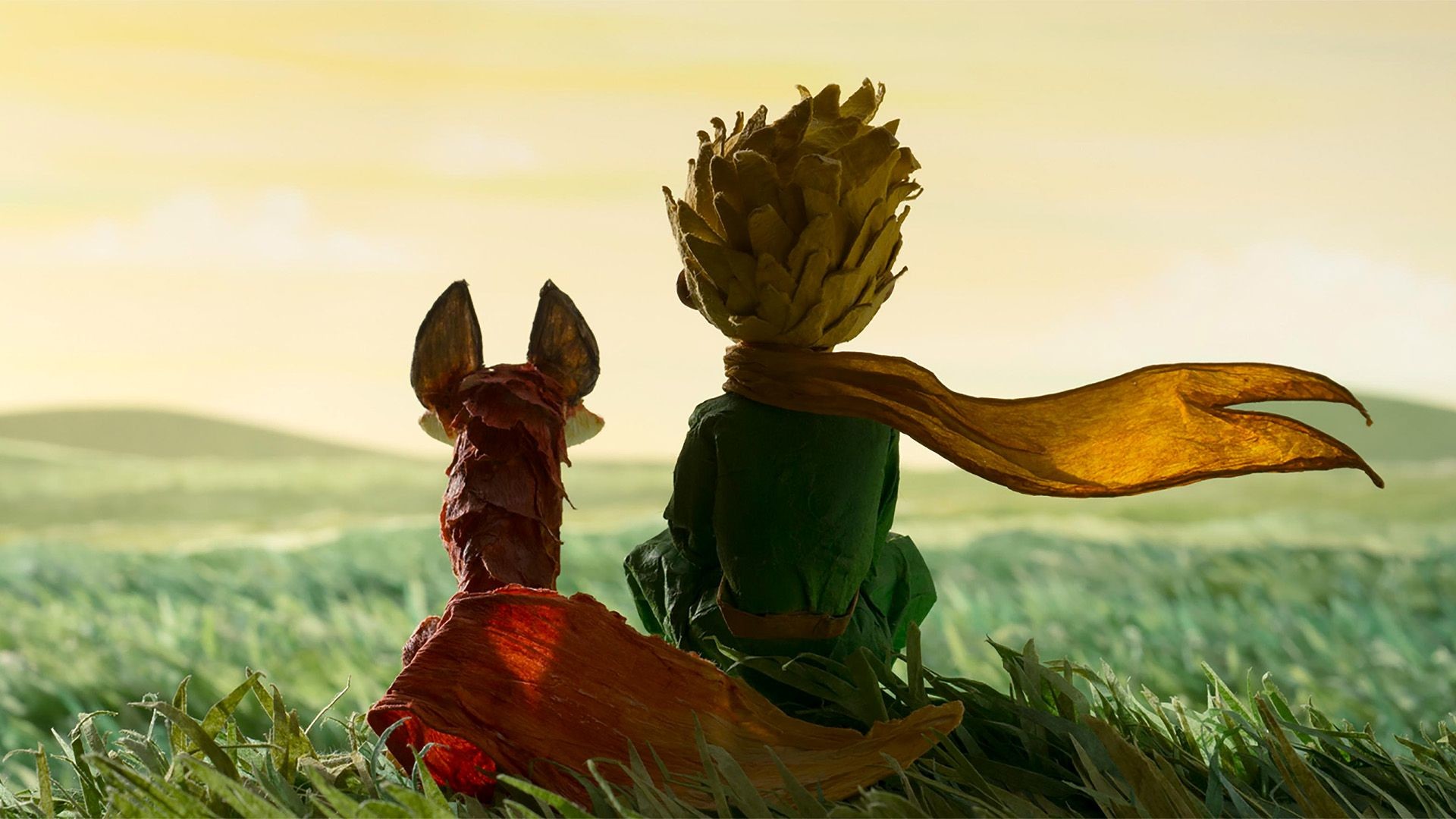 Il Piccolo Principe, La volpe, Il Piccolo Principe (film 2015), Prato, Sciarpa gialla, sfondo 1080p