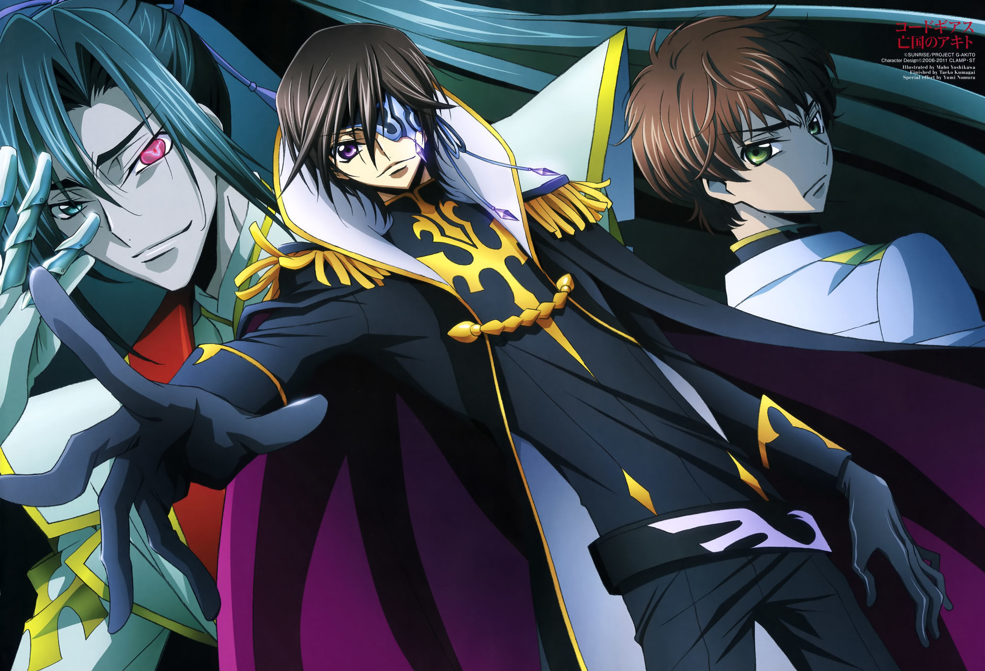 Lelouch Lamperouge, Suzaku Kururugi, Code Geass, Mantello, Full HD, wallpaper per computer