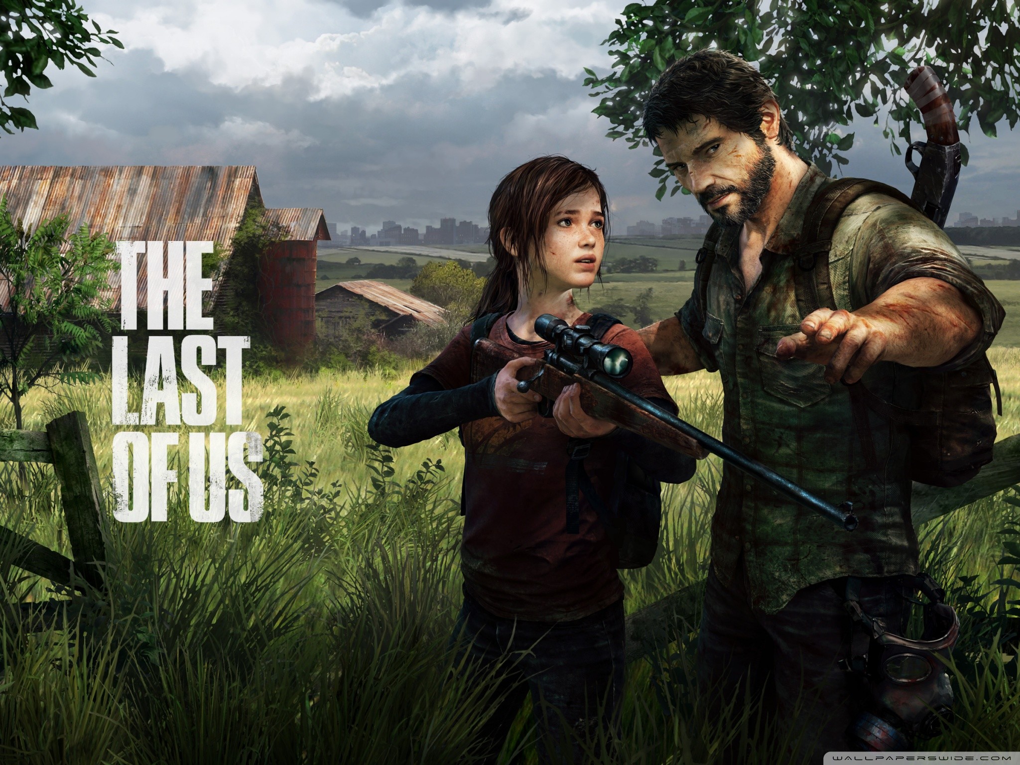 The Last of Us, Ellie, Joel, Fucile, Campagna, Full HD, schermata di blocco iPad