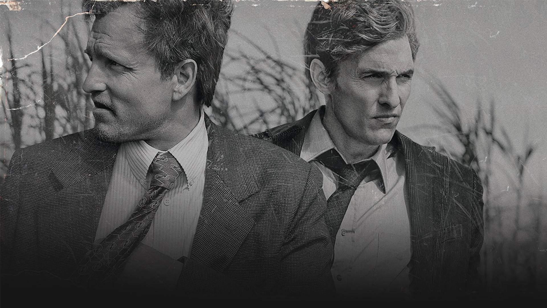 Marty Hart, Woody Harrelson, Rust Cohle, Matthew McConaughey, True Detective, sfondo desktop