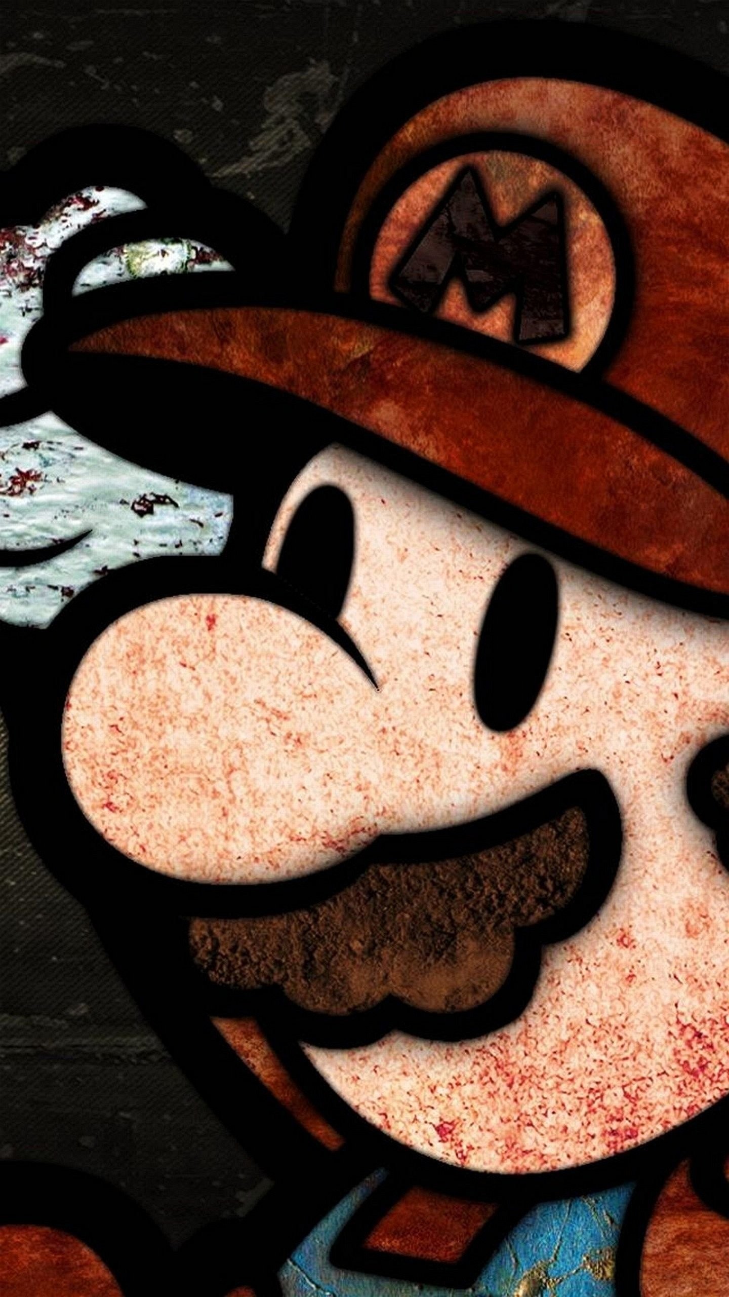 Mario, Super Mario, Graffiti, schermata di blocco Samsung S25