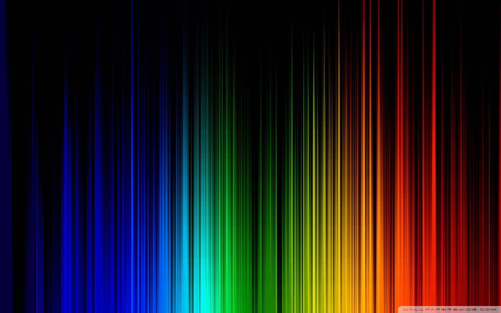 Strisce verticali, Colori dell'arcobaleno, Sfondo nero, 1920x1200, wallpaper desktop