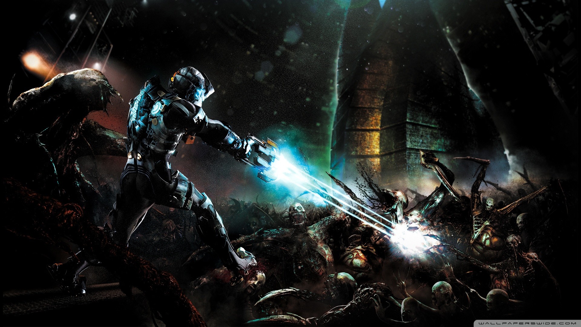 Isaac Clarke, Dead Space, Necromorfi, Plasma cutter, Combattimento, sfondo Full HD per PC