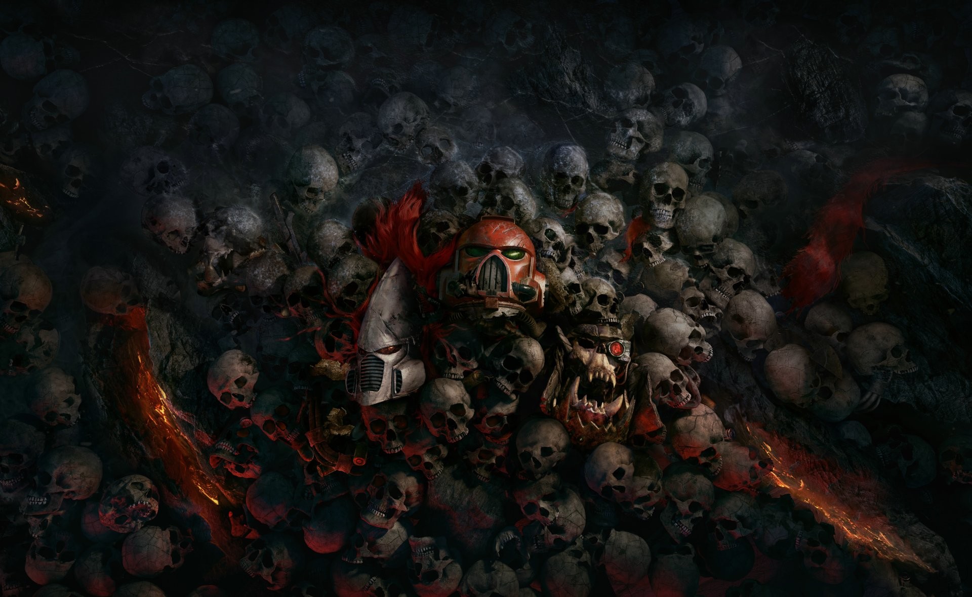 Warhammer 40,000, Space Marine, Teschi, Videogioco, Full HD, sfondo Windows 11
