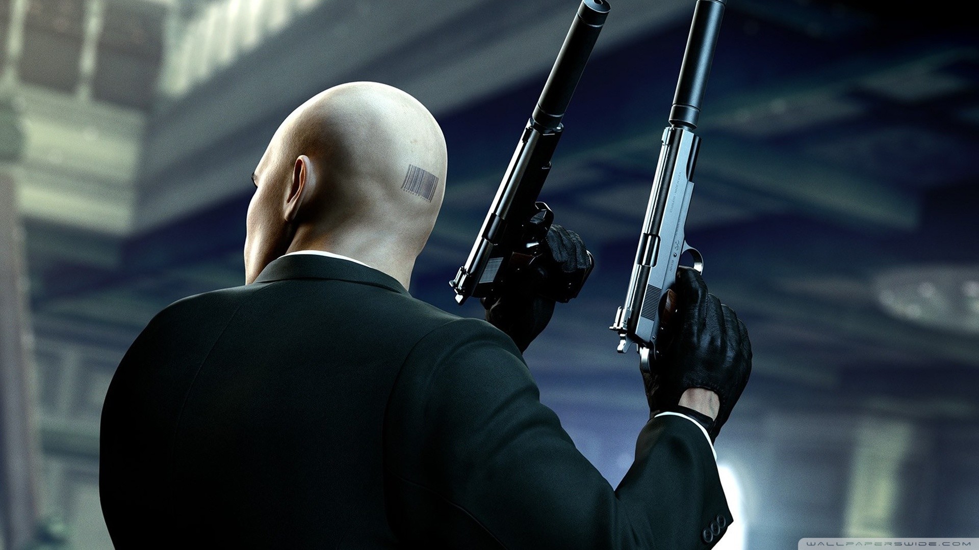 Hitman: Absolution, Agente 47, Silverballer, Codice a barre, 1920x1080, sfondo per PC