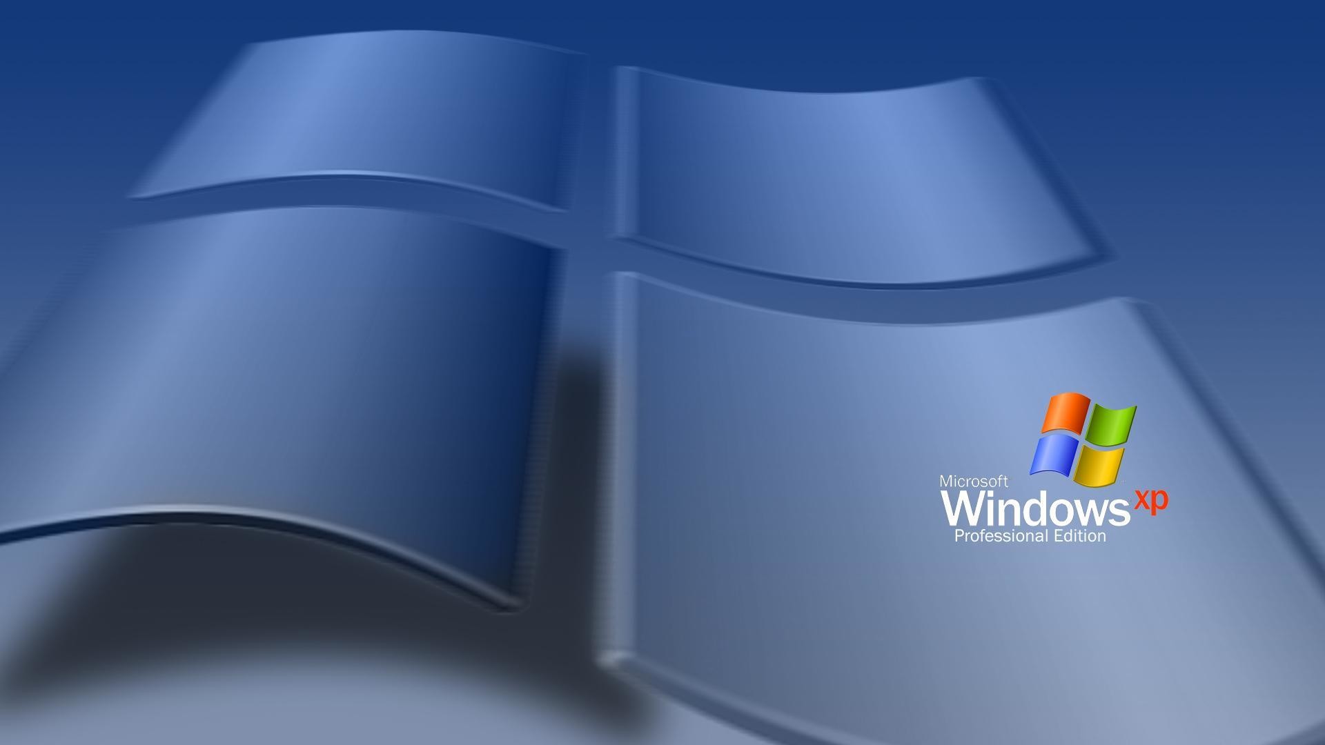 Windows XP Professional, Logo Windows, Blu, 3D, Full HD 1080p, sfondo desktop