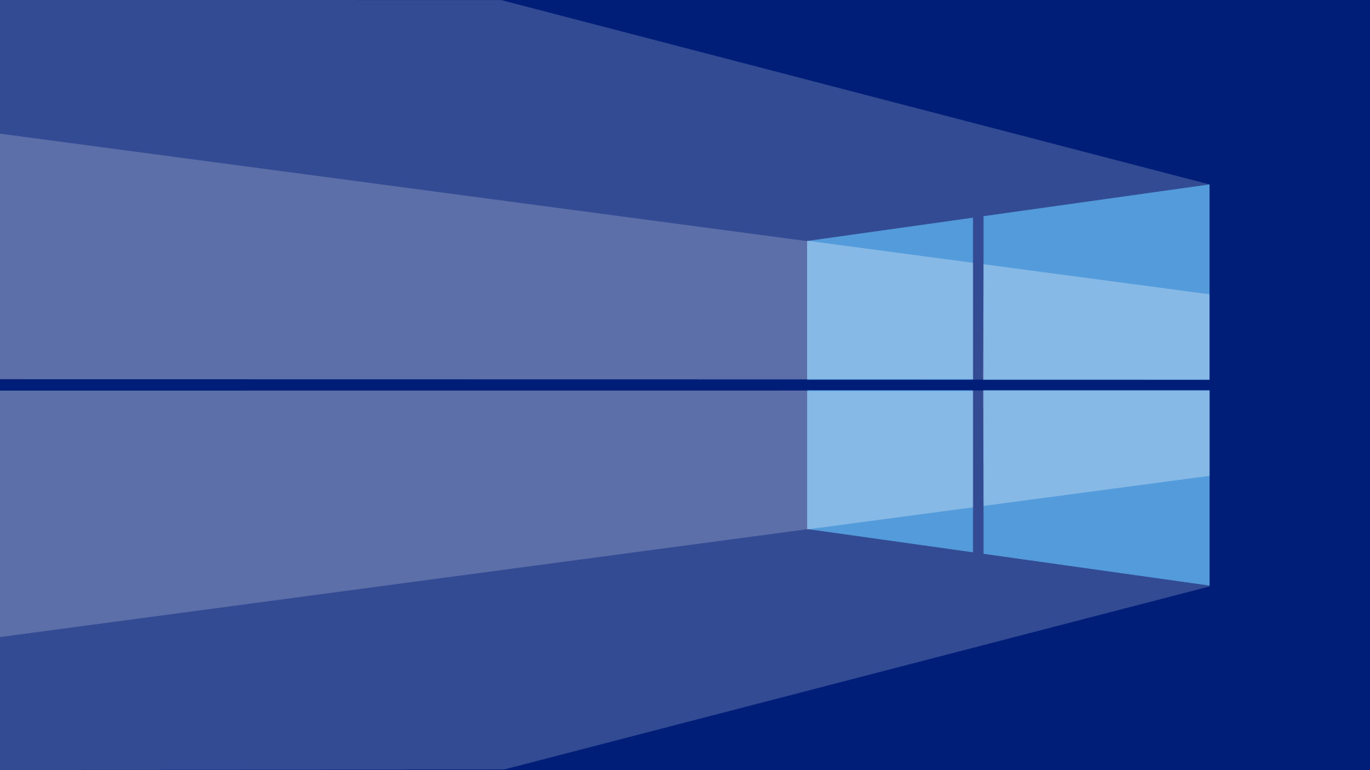 Windows 10, Logo Windows, Flat design, Blu, Full HD, sfondo per PC