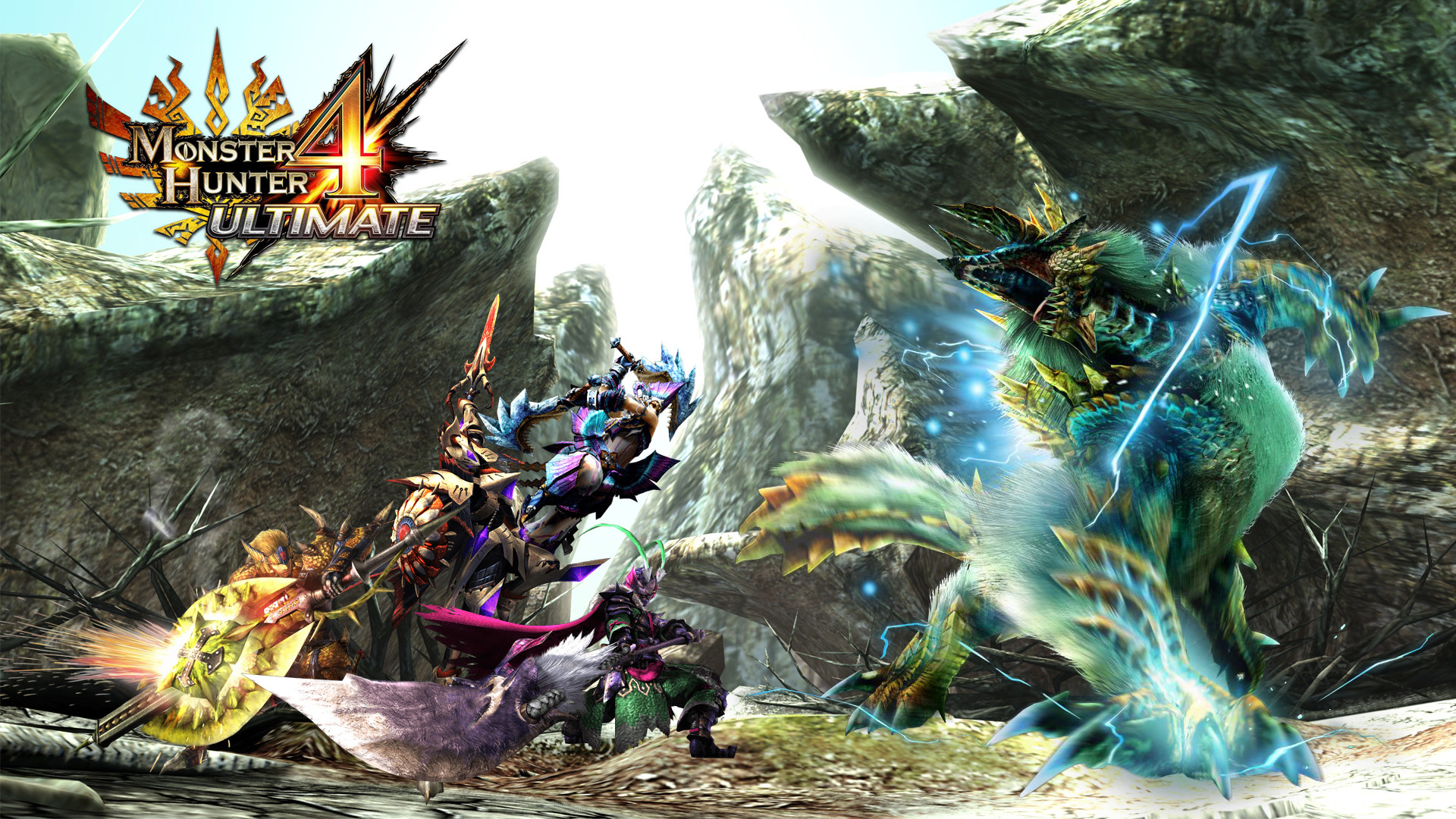 Monster Hunter 4 Ultimate, Zinogre, Cacciatore, Logo, Full HD, sfondo Windows 11