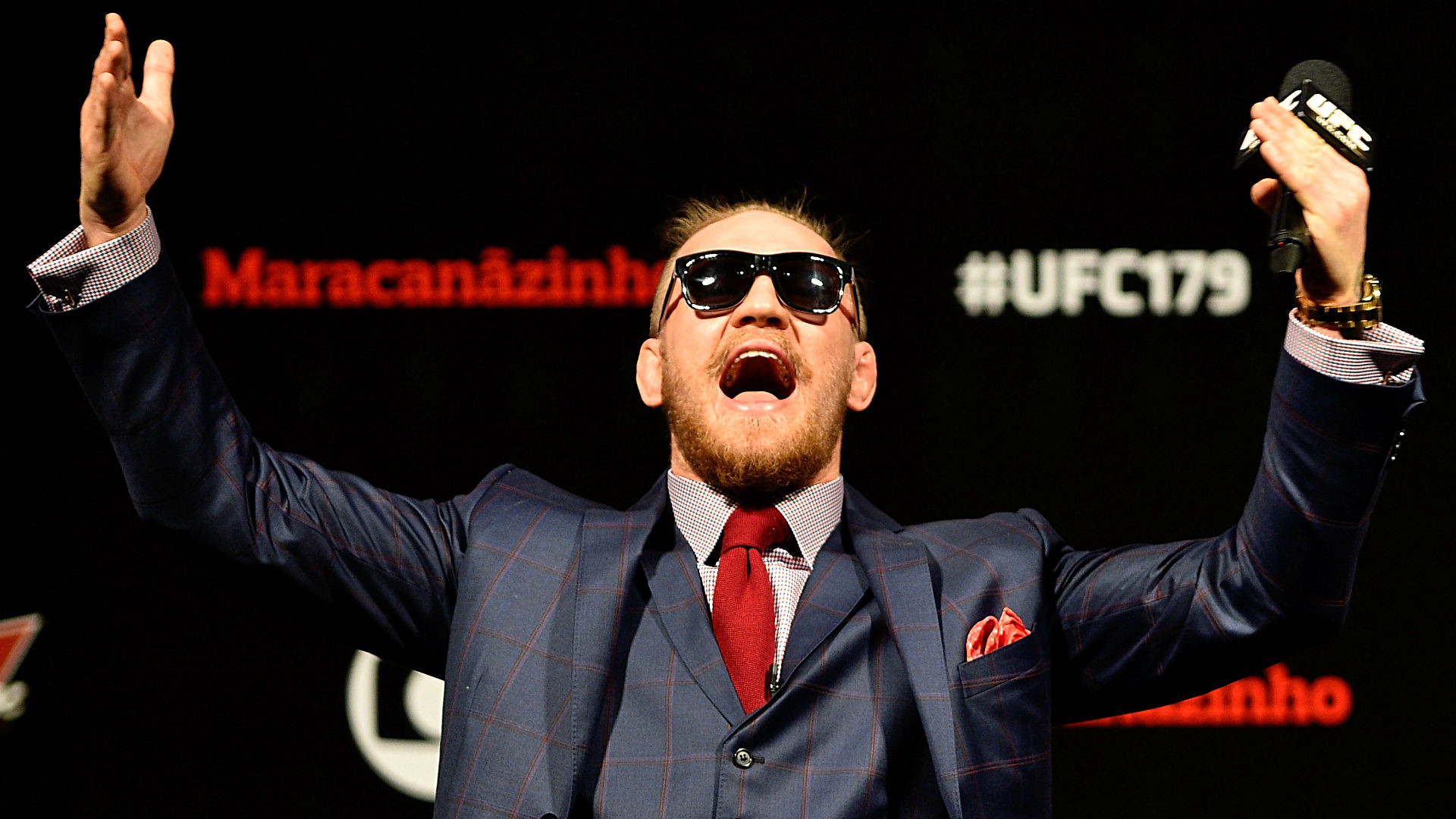 Conor McGregor, UFC 179, Occhiali da sole, Abito, Maracanãzinho, sfondo desktop 1920x1080