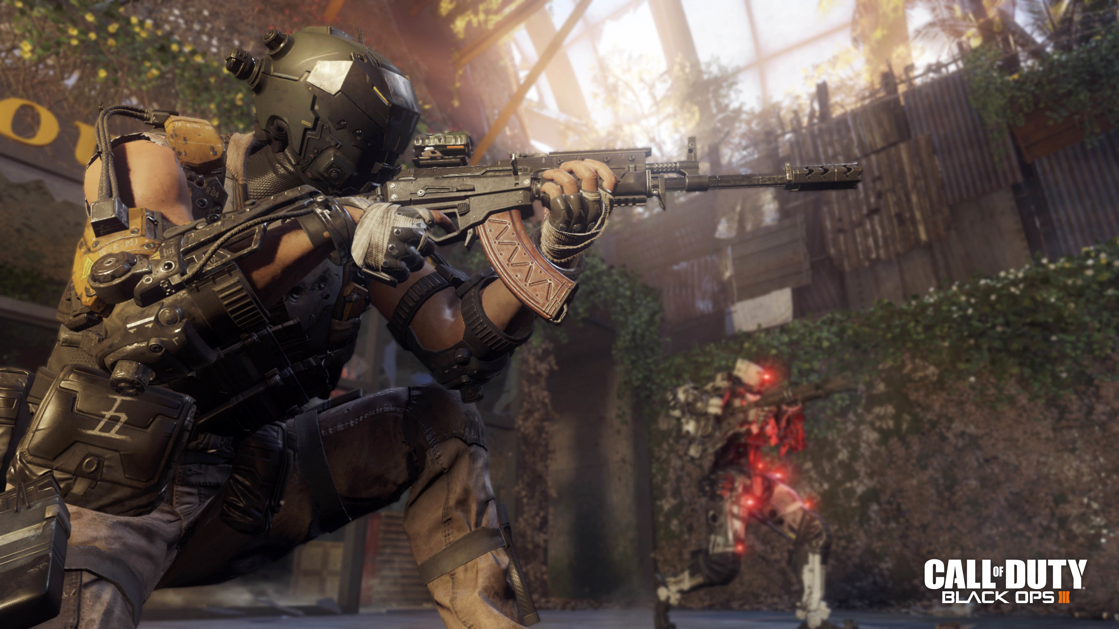 Call of Duty: Black Ops III, Soldato, Fucile, Combattimento, 4K, wallpaper per computer