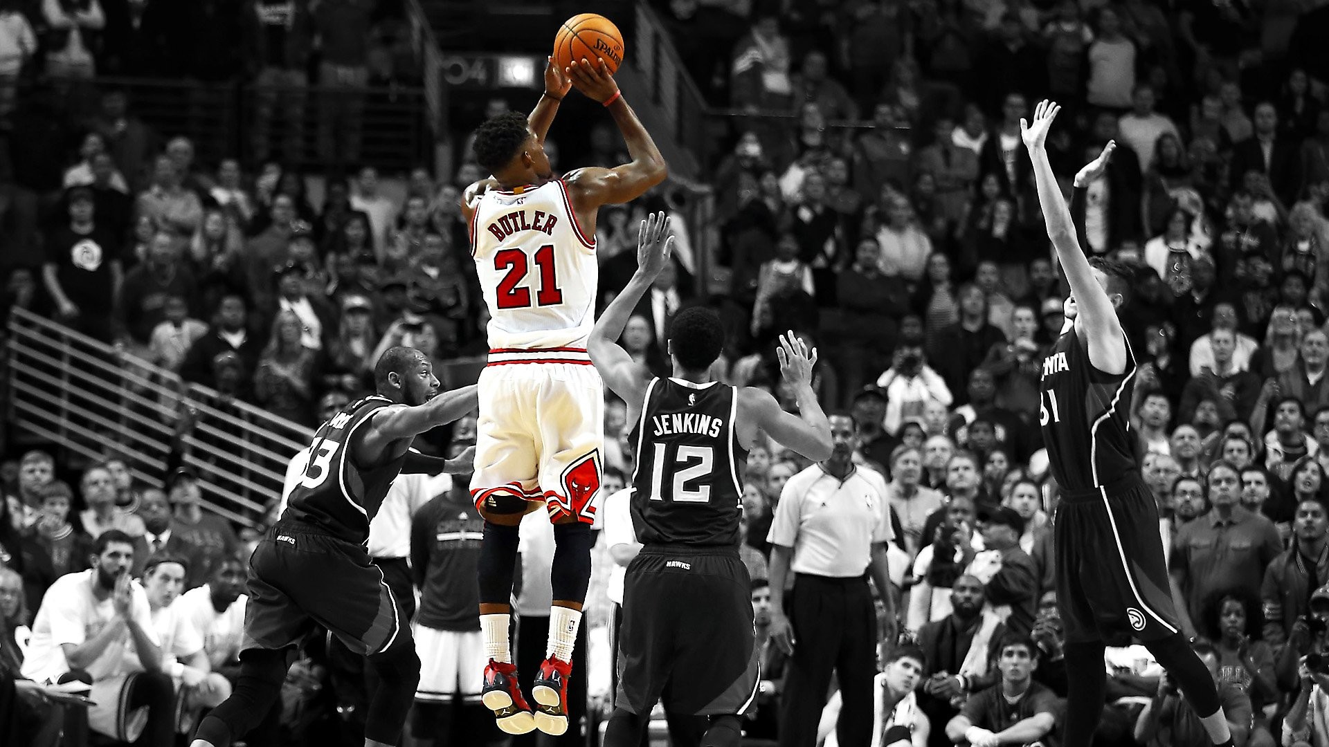 Jimmy Butler, Chicago Bulls, NBA, Tiro in sospensione, 1920x1080, sfondo per PC