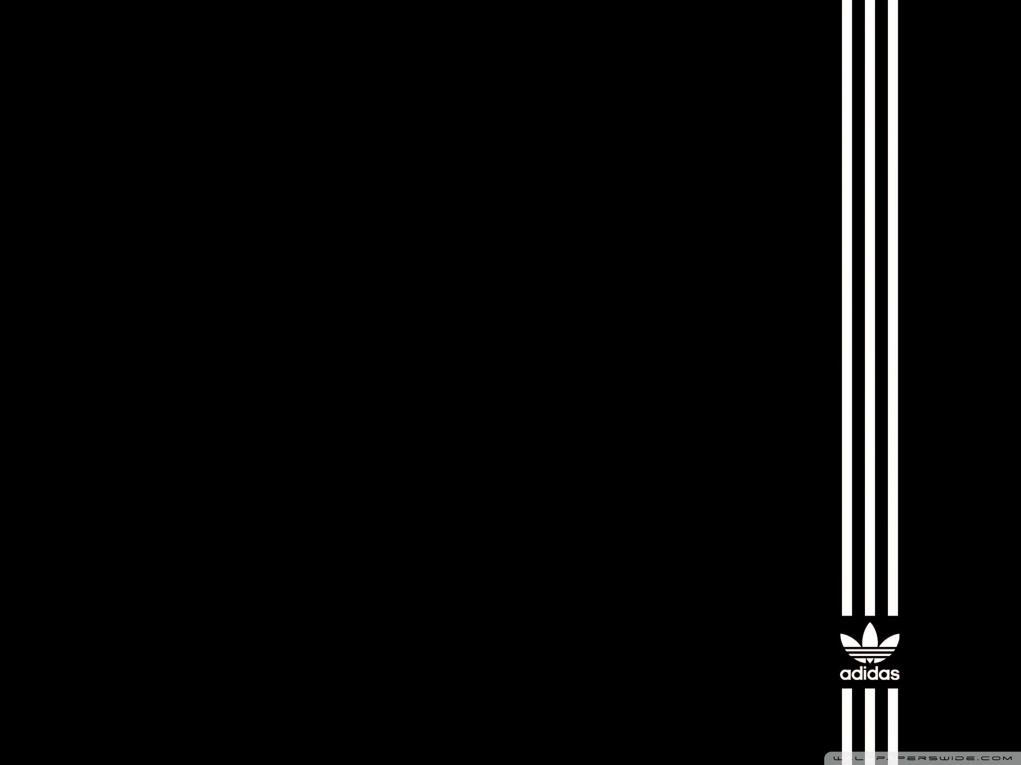 Adidas Originals, Tre strisce, Sfondo nero, Full HD, schermata di blocco iPad