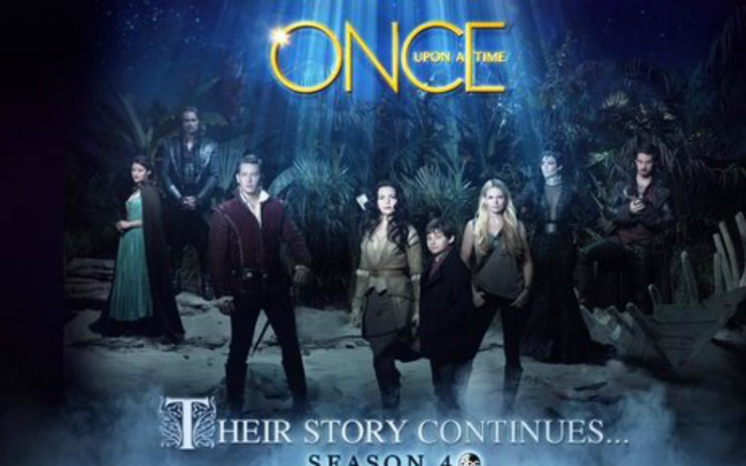 C'era una volta, Cast, Logo, Stagione 4, Their story continues, 2560x1600, sfondo MacBook Pro