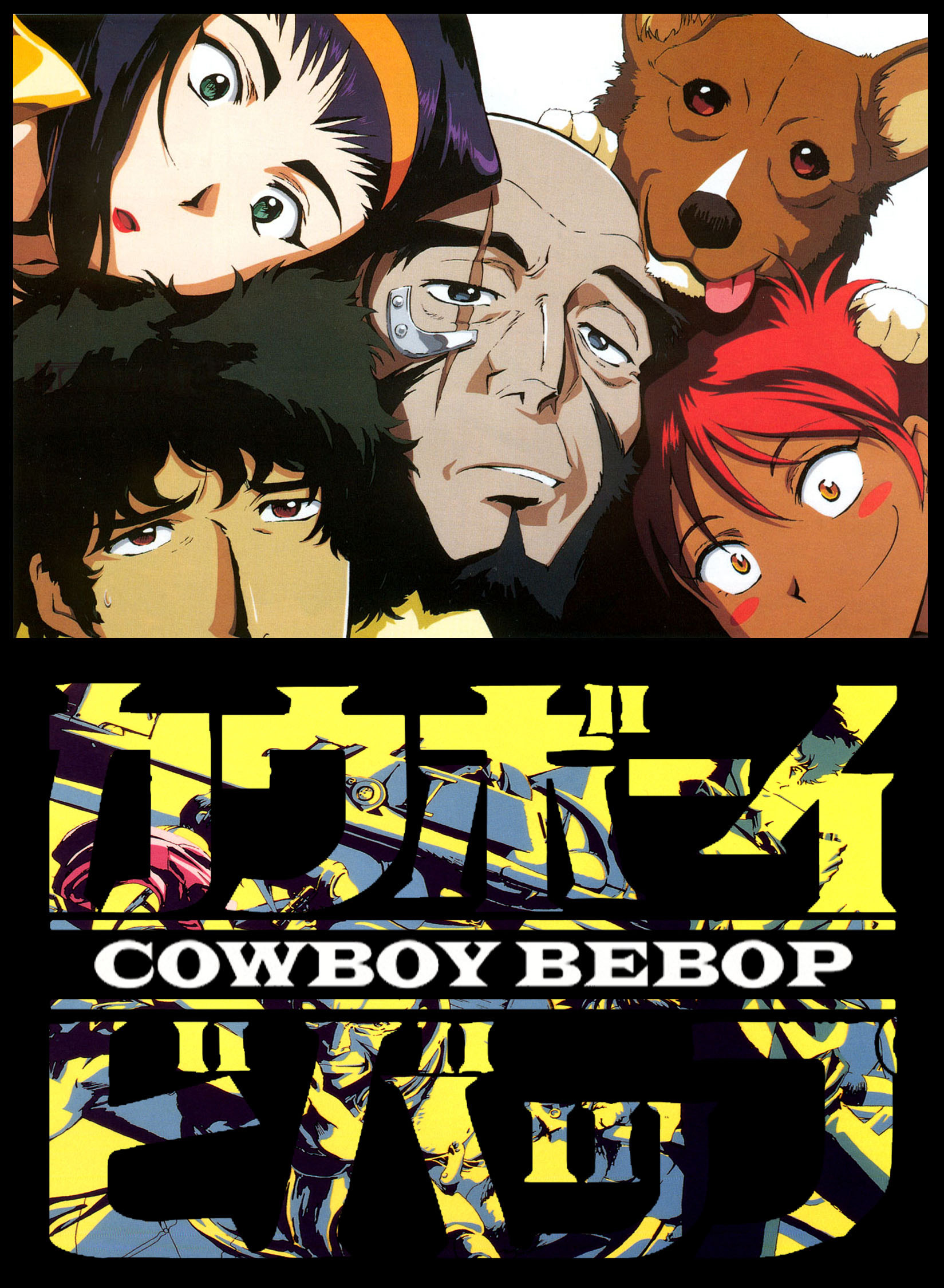 Spike Spiegel, Faye Valentine, Jet Black, Ed, Ein, Cowboy Bebop, Poster, sfondo iPad QHD+