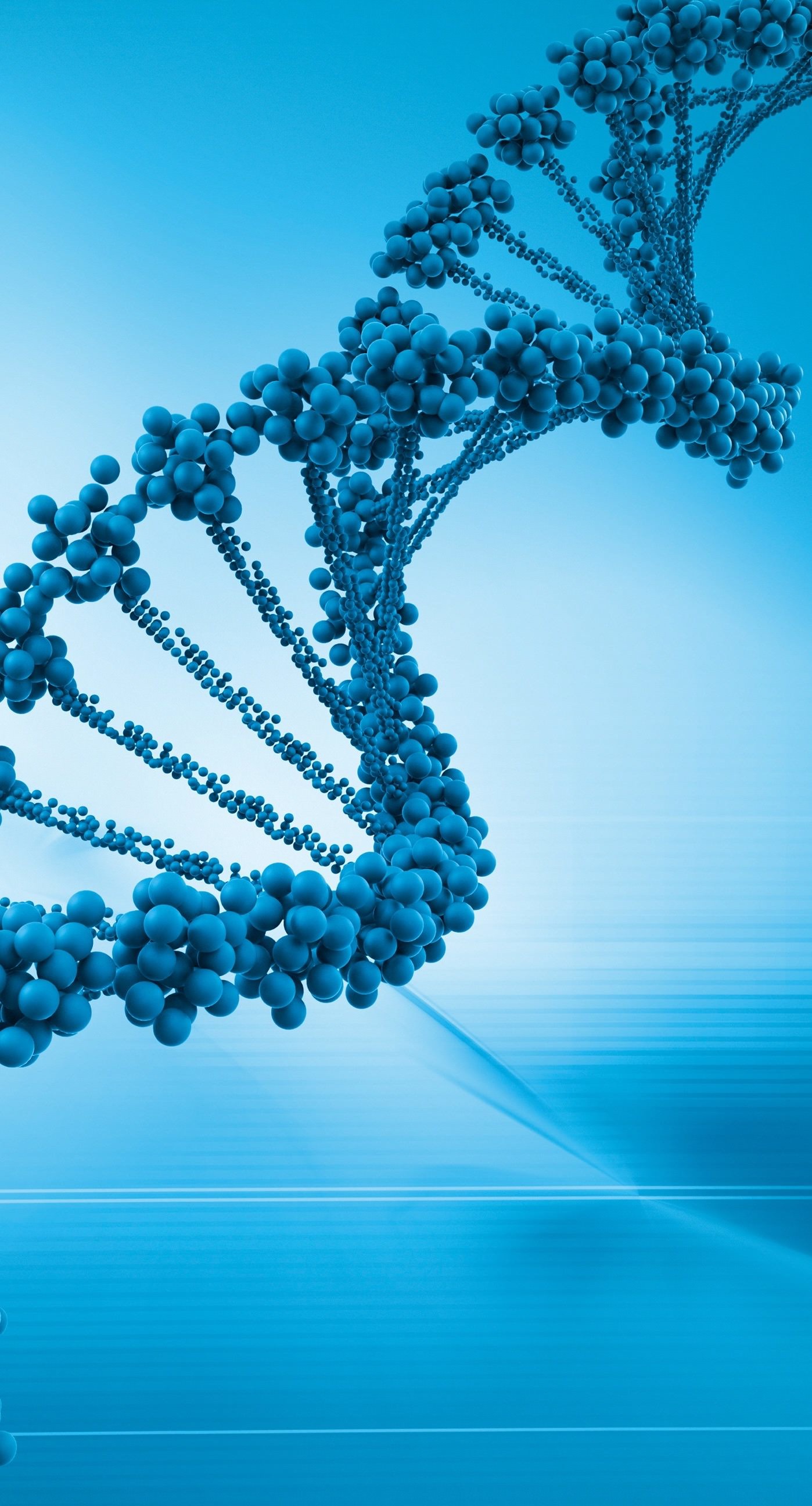 DNA, Doppia elica, Azzurro, Full HD, sfondo per iPhone e Android