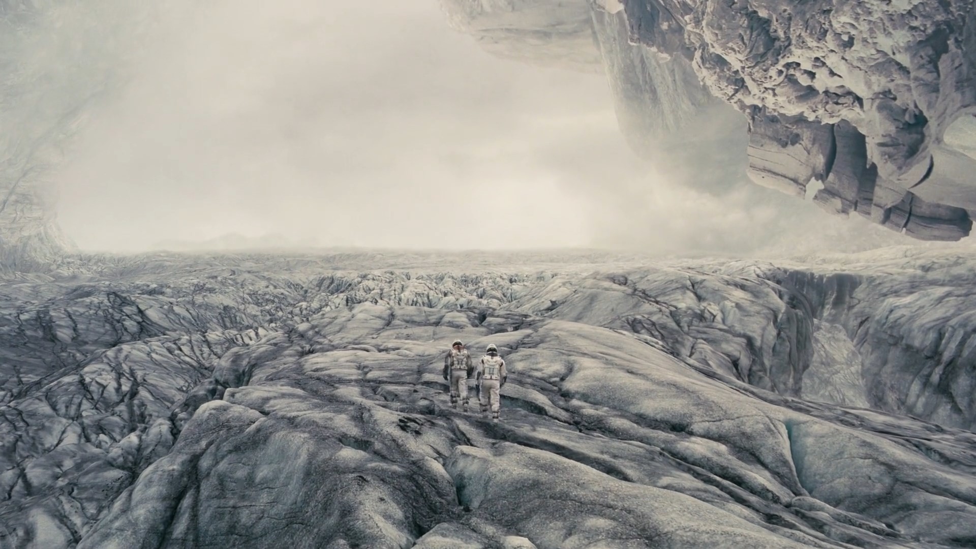 Interstellar, Pianeta di Mann, Ghiaccio, Astronauti, Full HD 1080p, sfondo desktop
