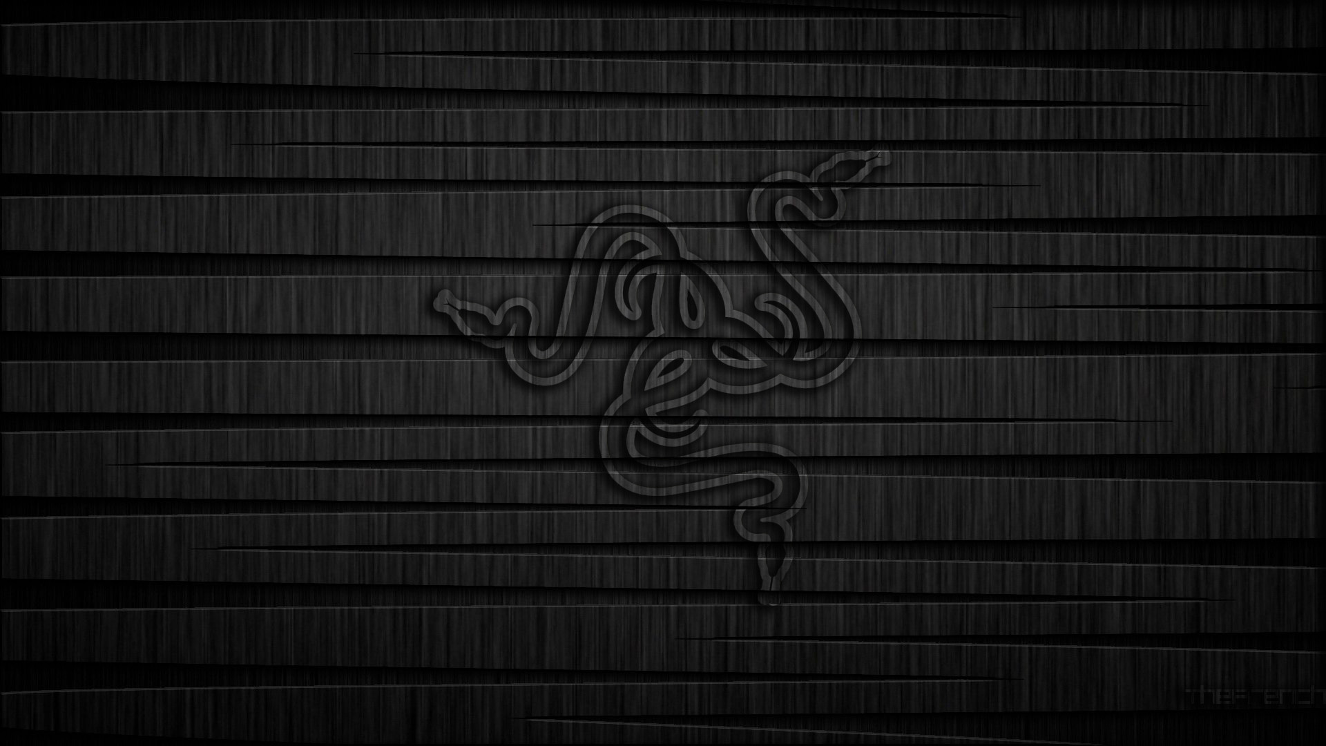 Razer, Logo Razer, Legno scuro, Rilievo, Monocromatico, 1920x1080, immagine di sfondo