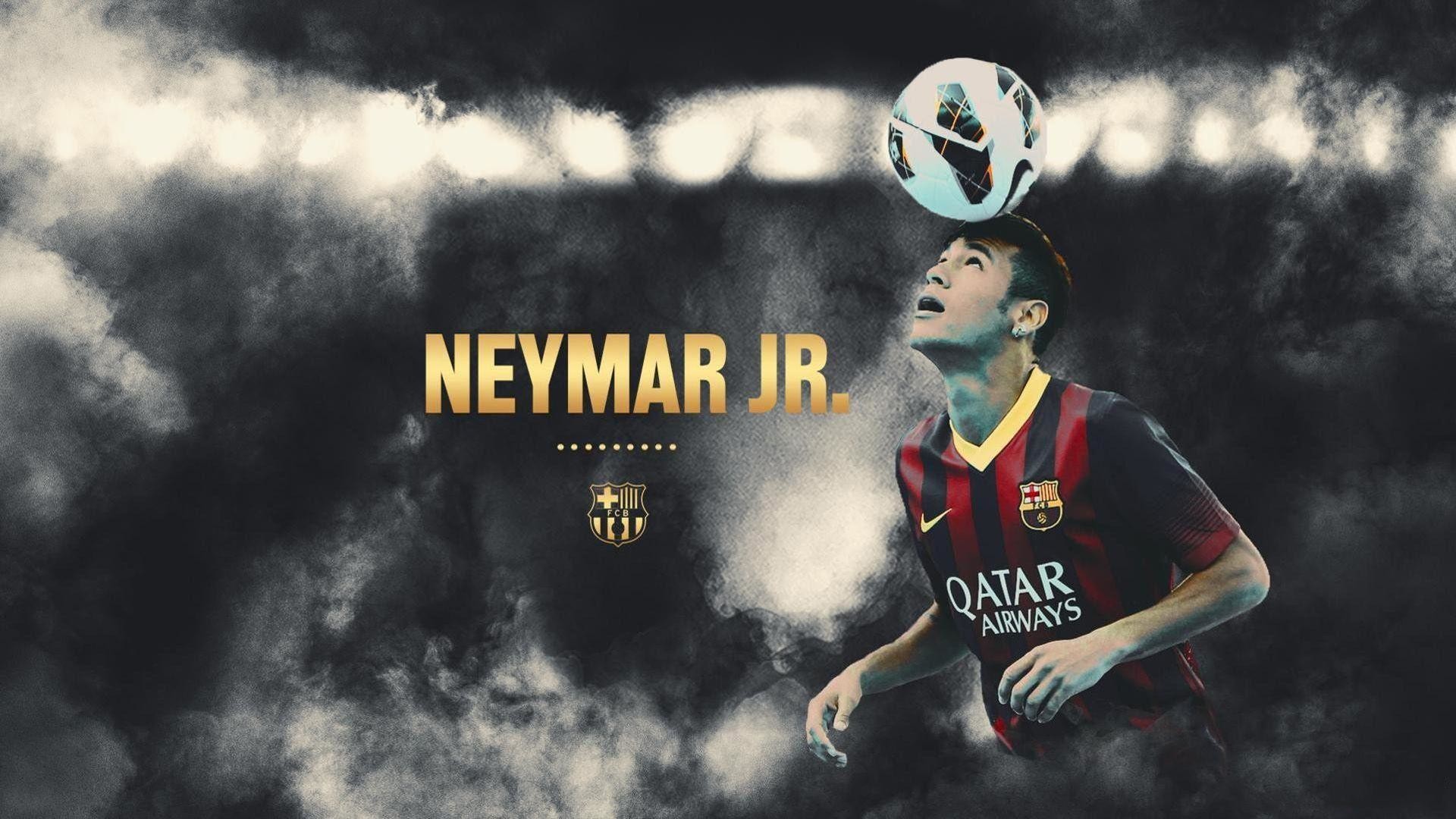 Neymar, FC Barcelona, Palleggio, Nuvole, 16:9 Full HD, sfondo widescreen
