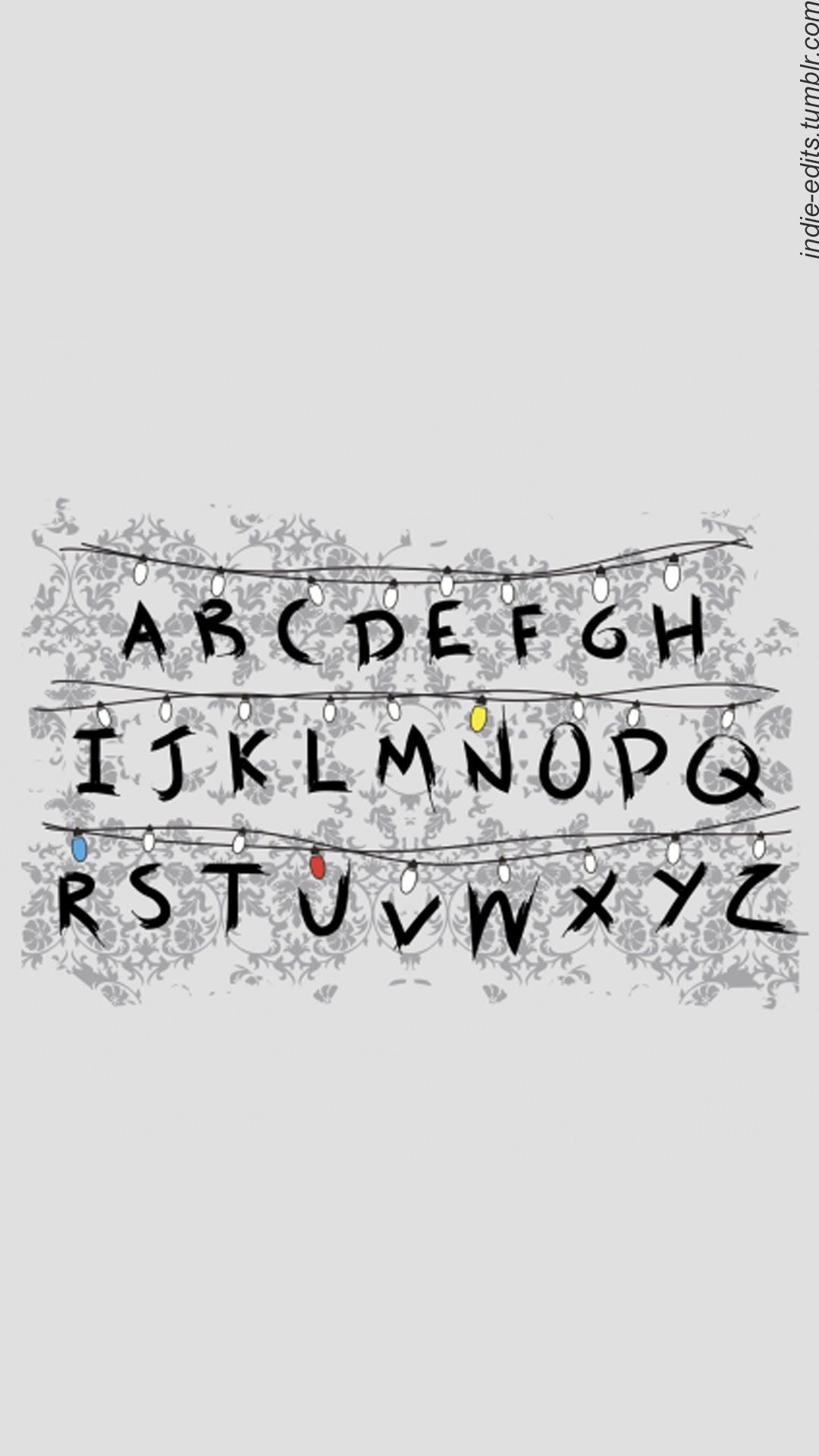 Stranger Things, Alfabeto, Lucine, Minimalista, Full HD, sfondo per smartphone