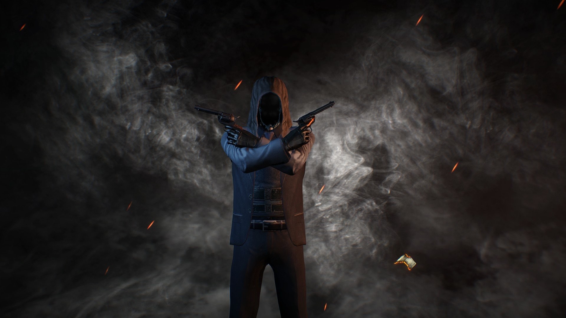 Payday 2, Pistole, Cappuccio, Fumo, Full HD, sfondo per portatile