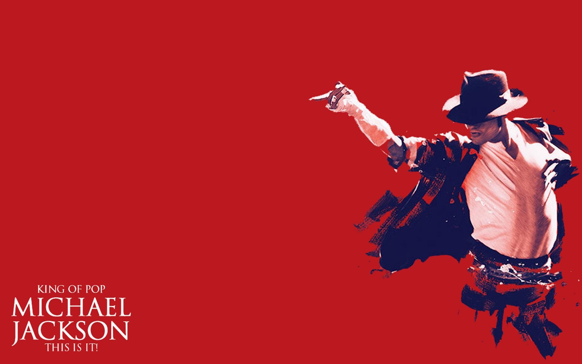 Michael Jackson, Re del Pop, This Is It, Sfondo rosso, 1920x1200, wallpaper desktop