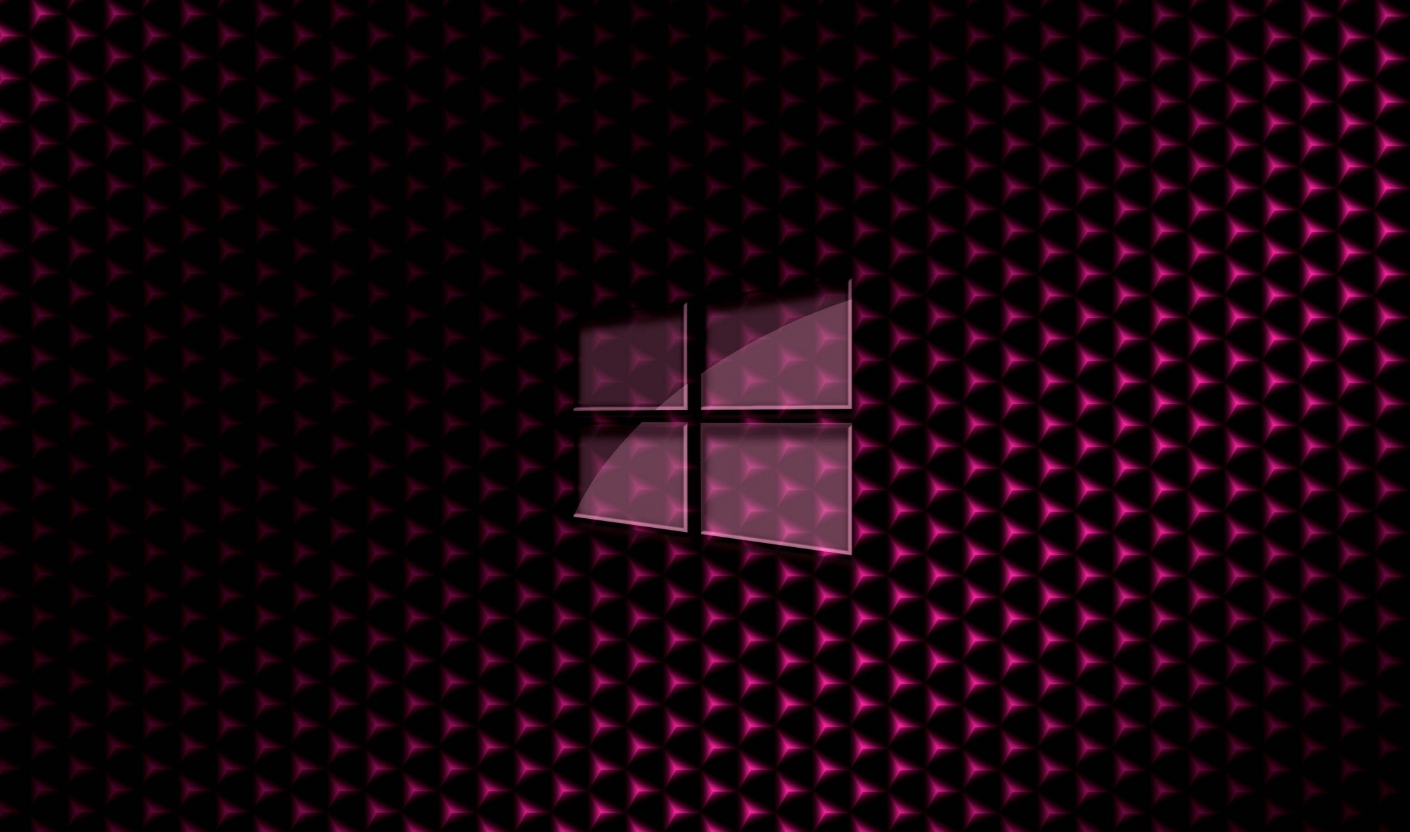 Logo Windows, Fibra di carbonio, Rosa, Esagoni, Full HD, sfondo desktop