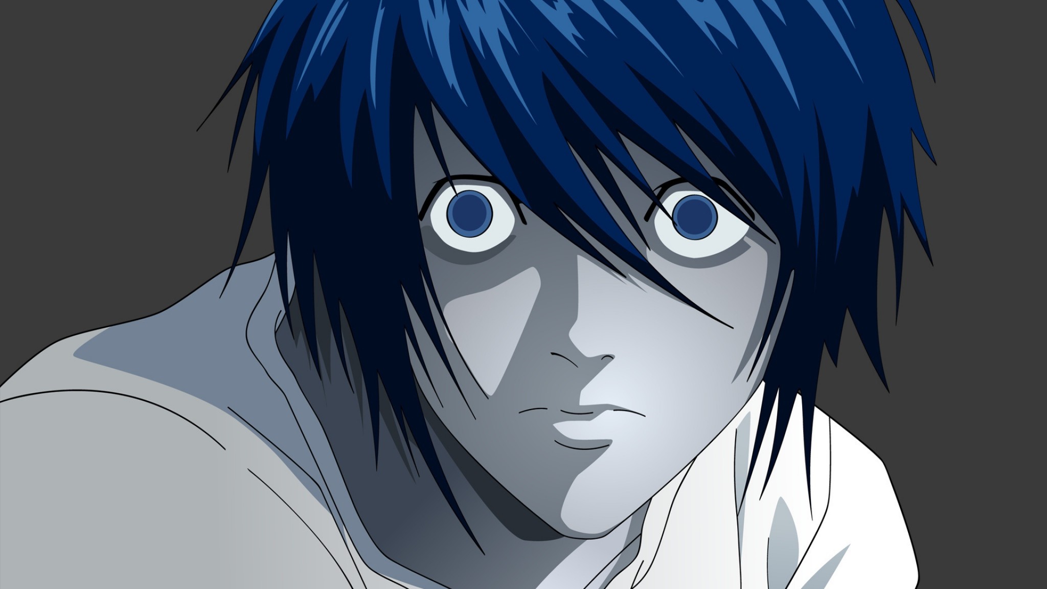 L Lawliet, Death Note, Primo piano, Anime, 16:9 Full HD, sfondo widescreen