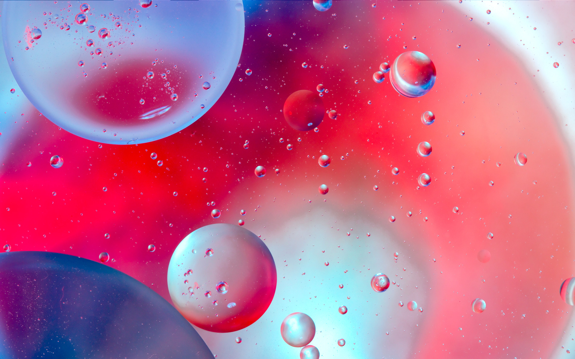 Bolle, Olio e acqua, Macro, Rosso, 1920x1200, sfondo per PC