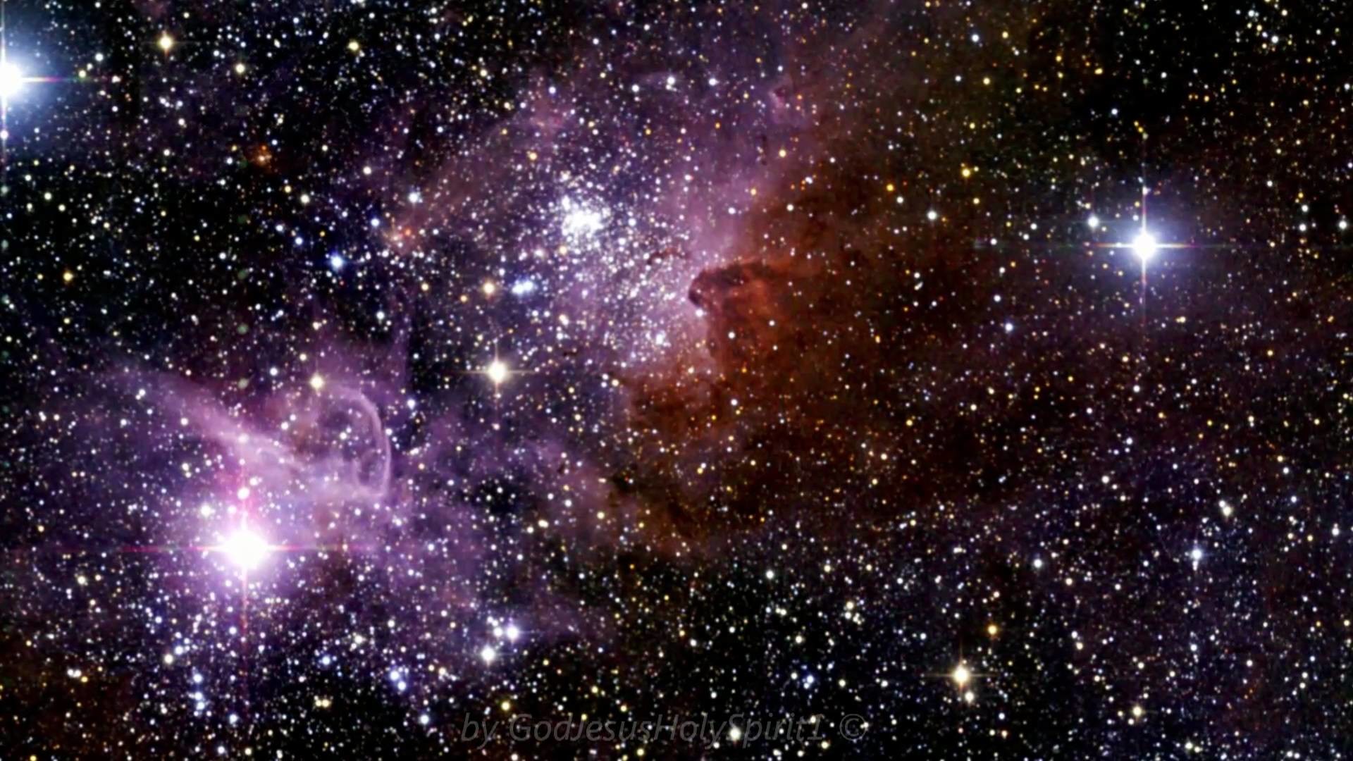 Nebulosa, Stelle, Viola, Spazio profondo, 1920x1080, immagine di sfondo