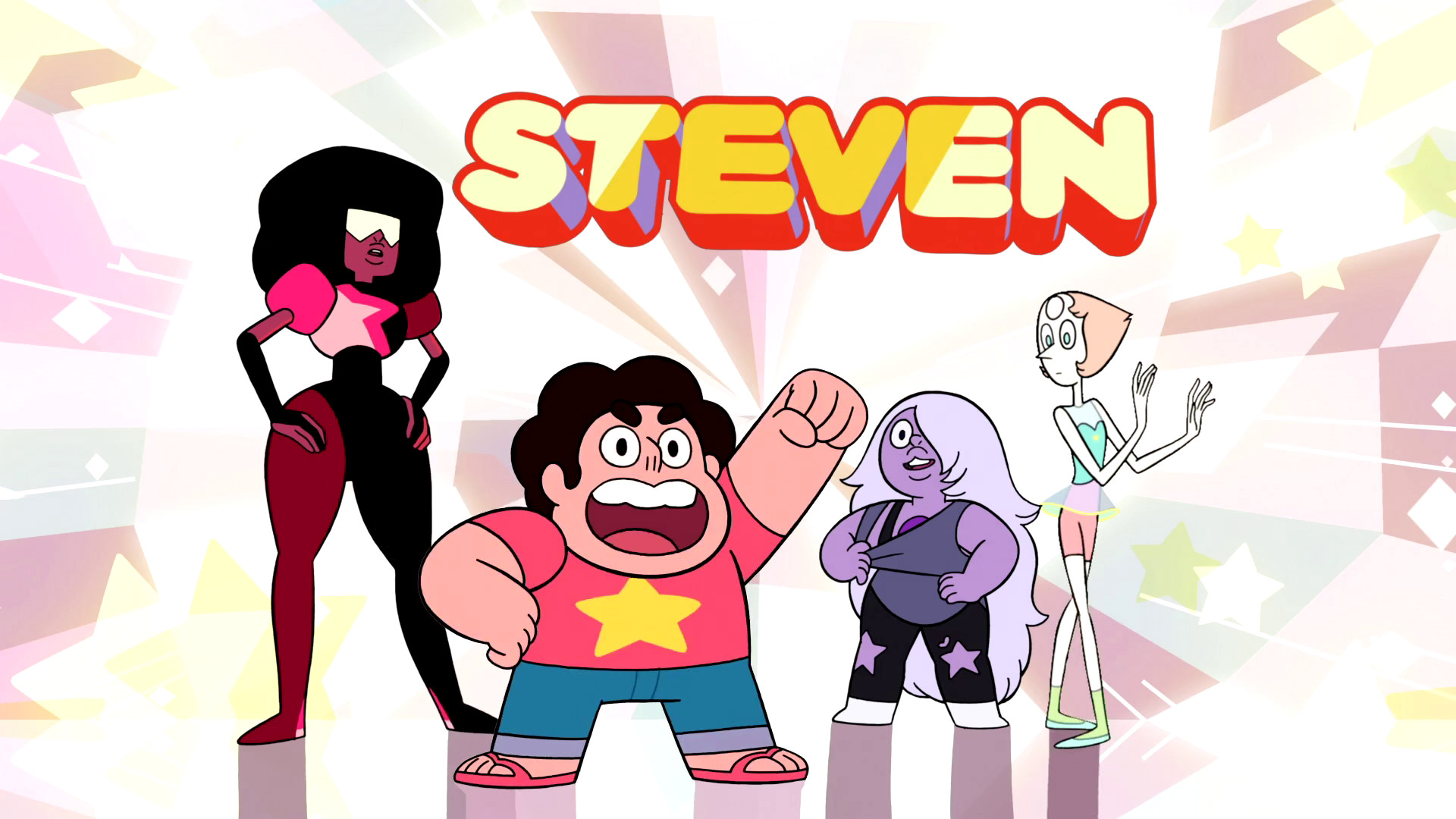 Steven, Garnet, Ametista, Perla, Steven Universe, Gemme di Cristallo, sfondo desktop Full HD
