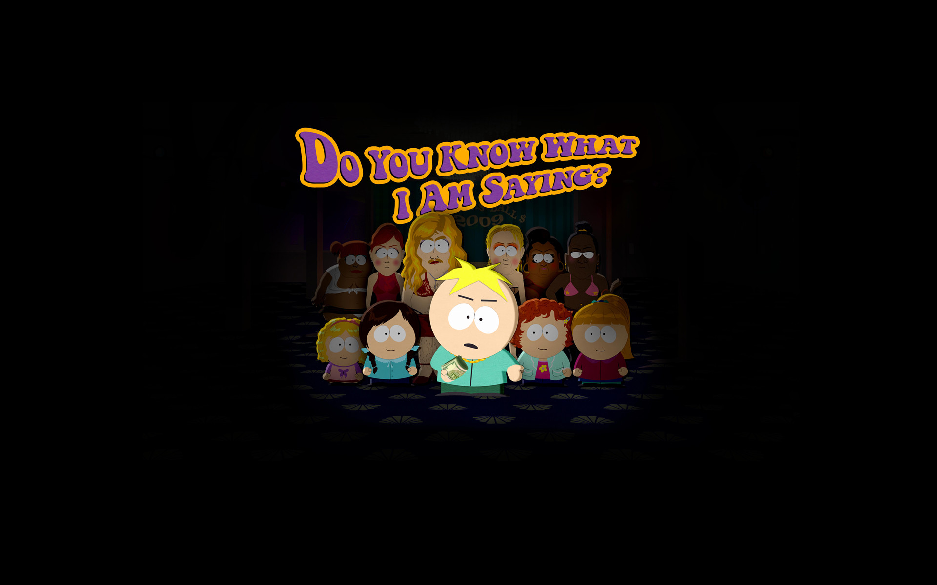 South Park, Butters Stotch, Sfondo nero, Personaggi, Full HD, wallpaper per portatile