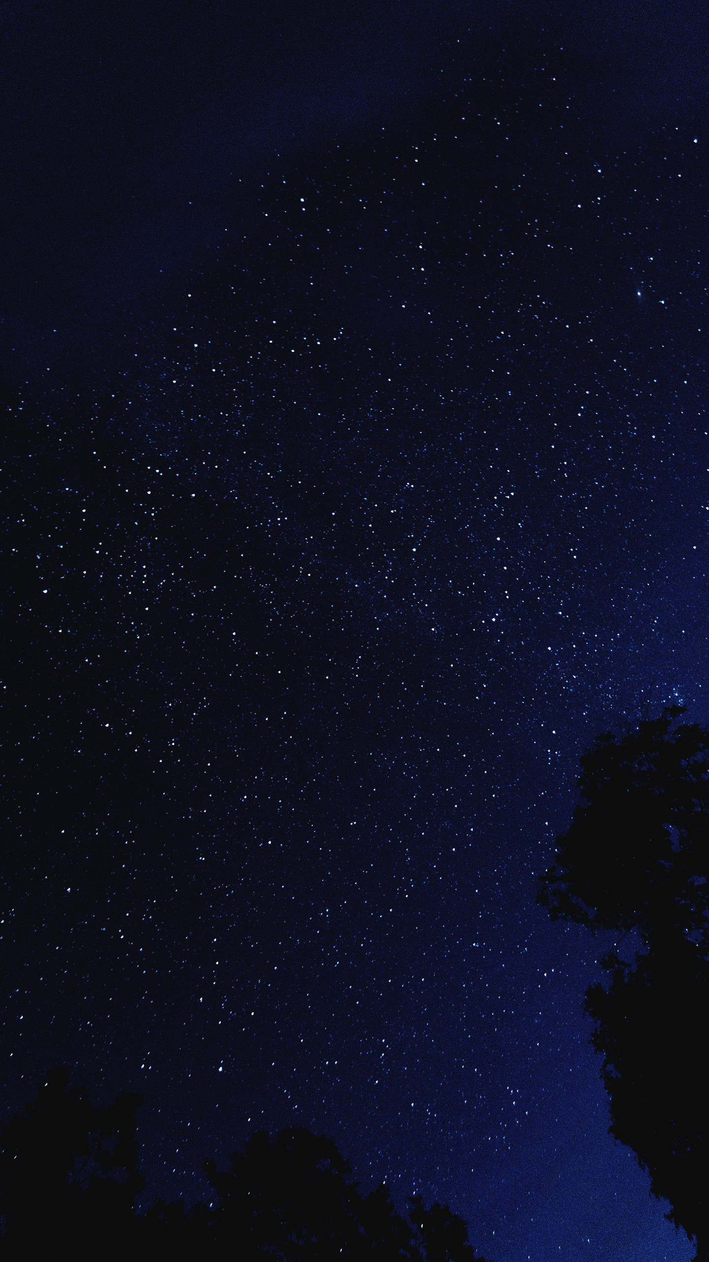 Cielo stellato, Notte, Blu scuro, sfondo schermata di blocco Android