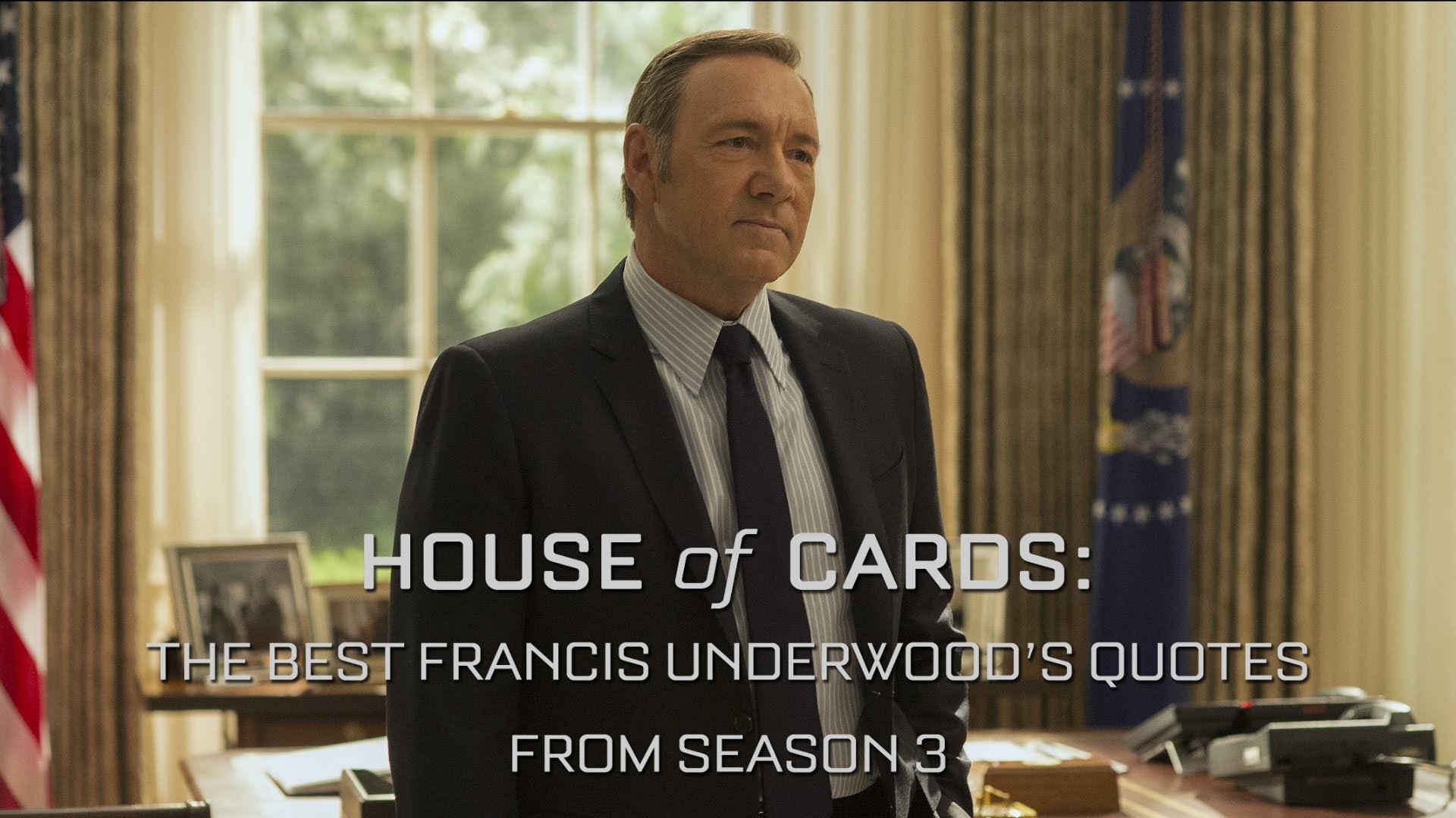 Frank Underwood, Kevin Spacey, House of Cards, Studio Ovale, Citazioni, sfondo Full HD per PC