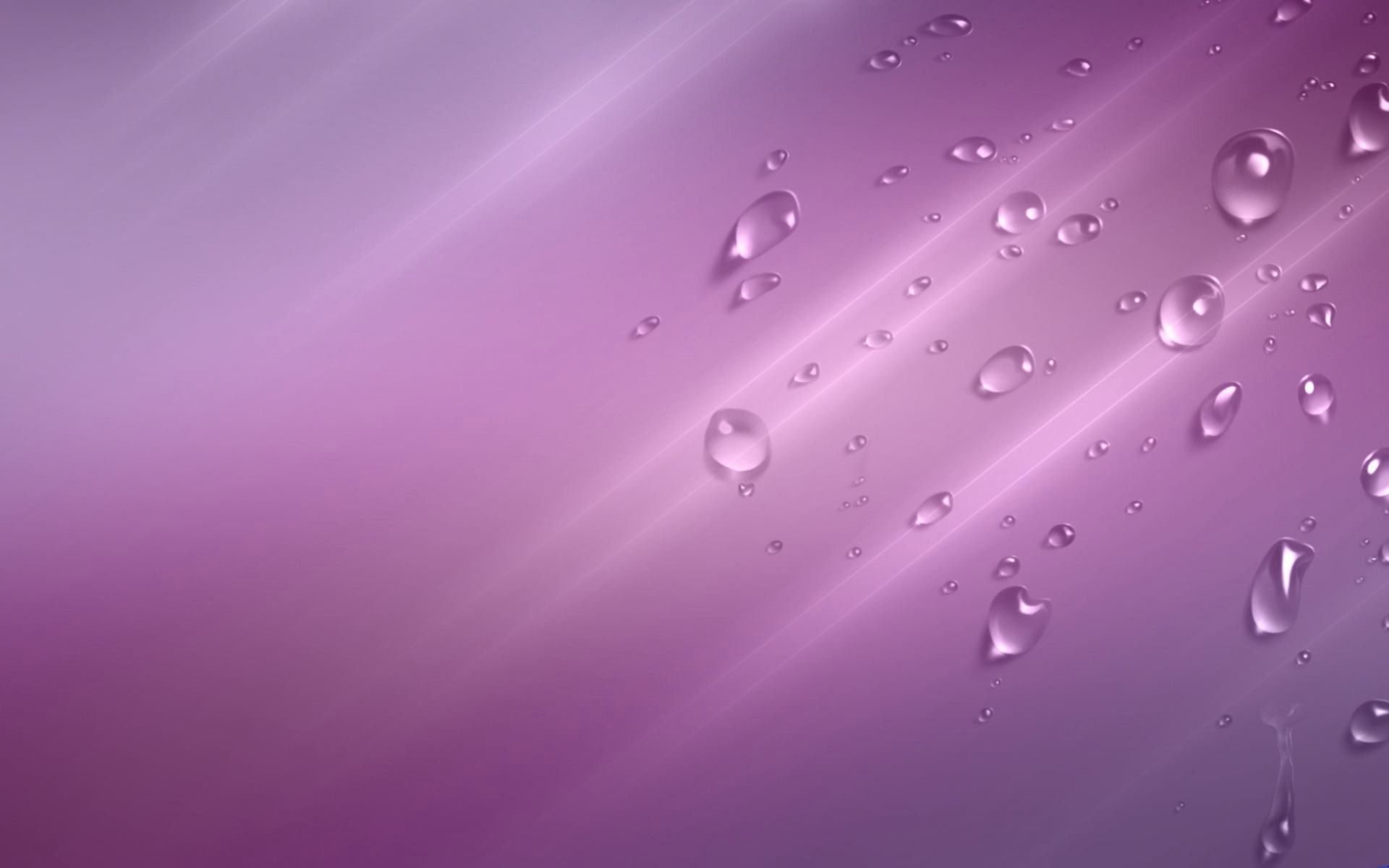Gocce d'acqua, Sfondo viola, Astratto, Raggi di luce, 16:10 Full HD, wallpaper widescreen