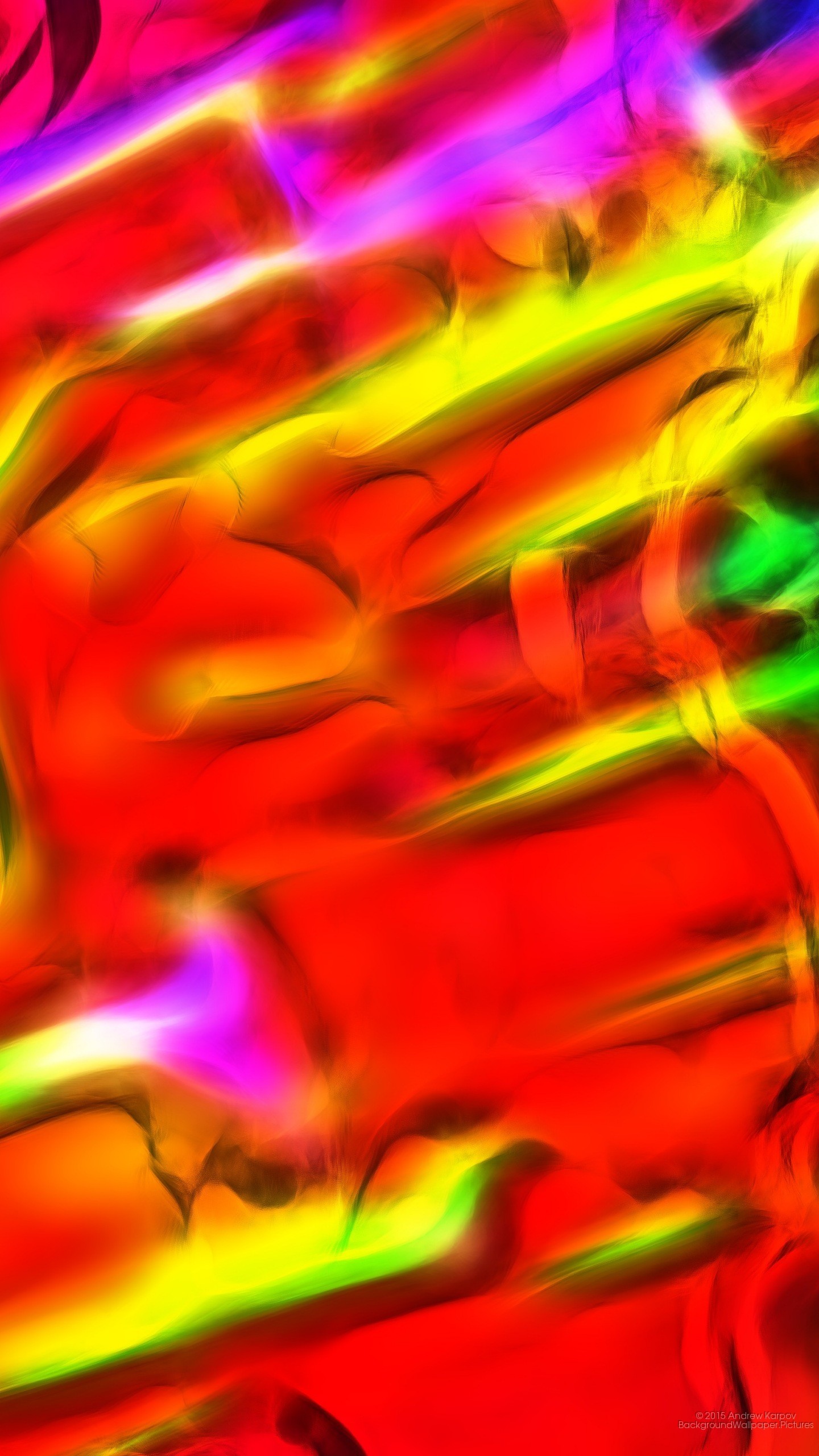 Astratto, Rosso, Arte digitale, QHD+, schermata di blocco del cellulare