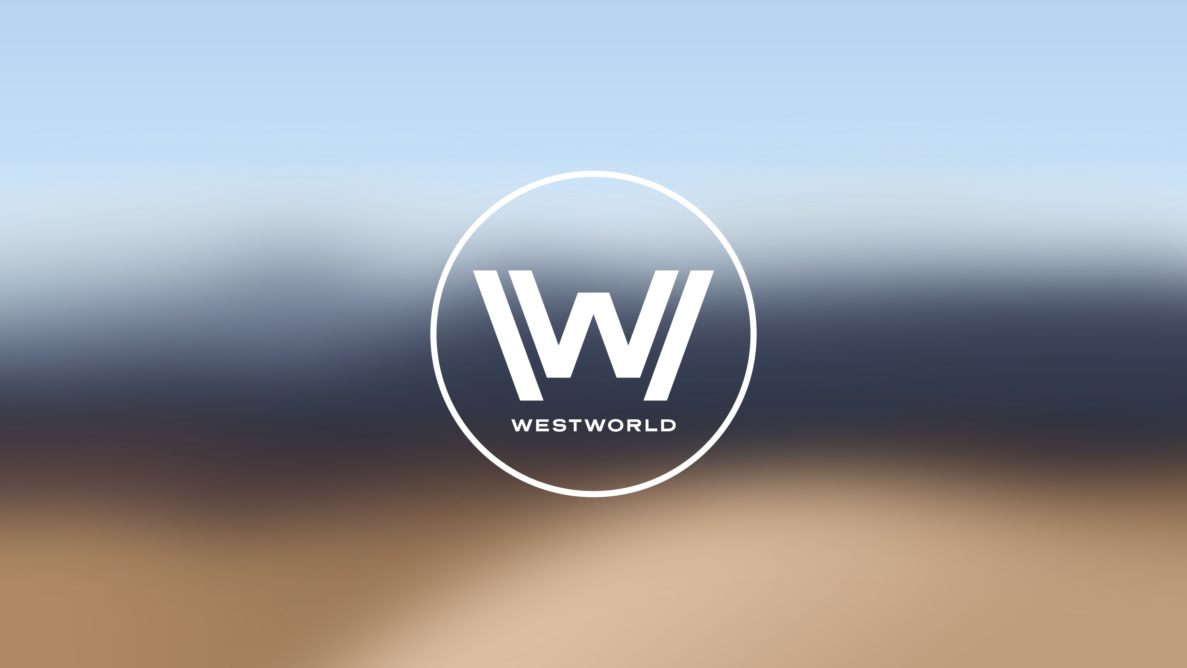 Westworld, Logo, Sfocato, 3840x2160, immagine di sfondo