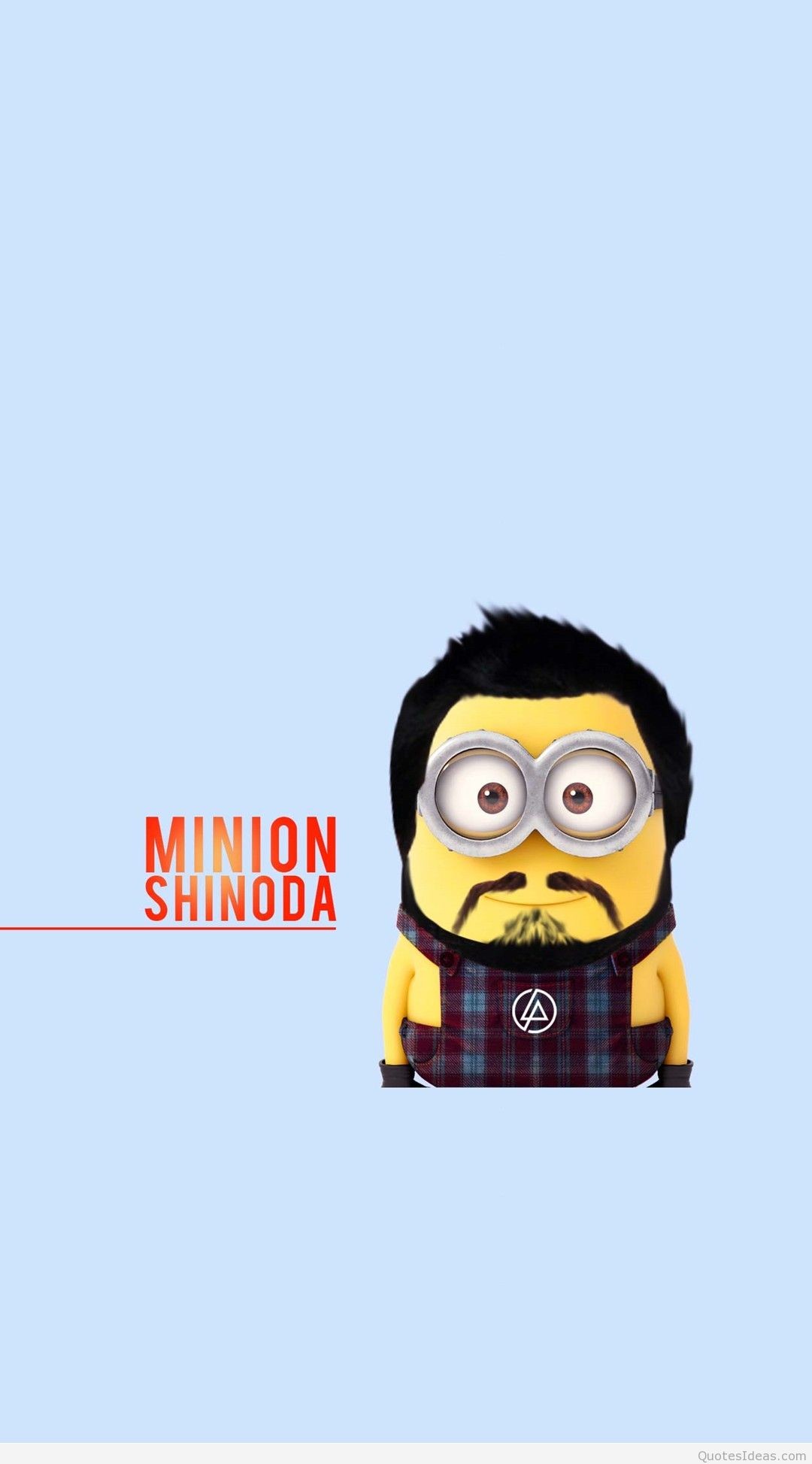 Minion Shinoda, Mike Shinoda, Linkin Park, Minions, Azzurro, sfondo per iPhone e Android