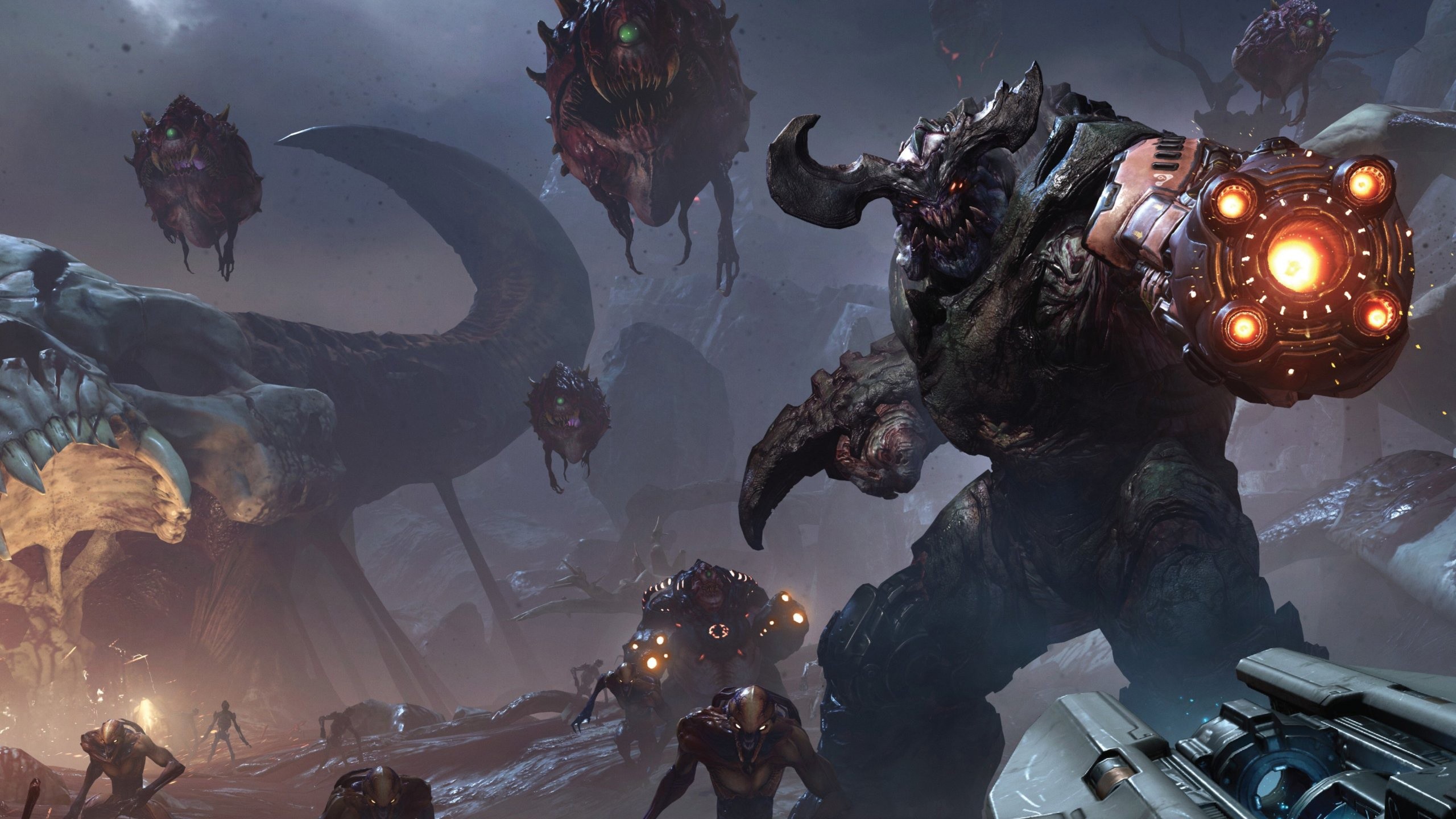 Cyberdemon, Doom (2016), Cacodemon, Inferno, 2K, sfondo per PC