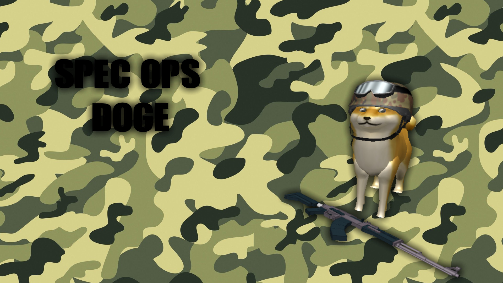 Spec Ops Doge, Doge, Mimetico, Parodia, 16:9 Full HD, sfondo widescreen