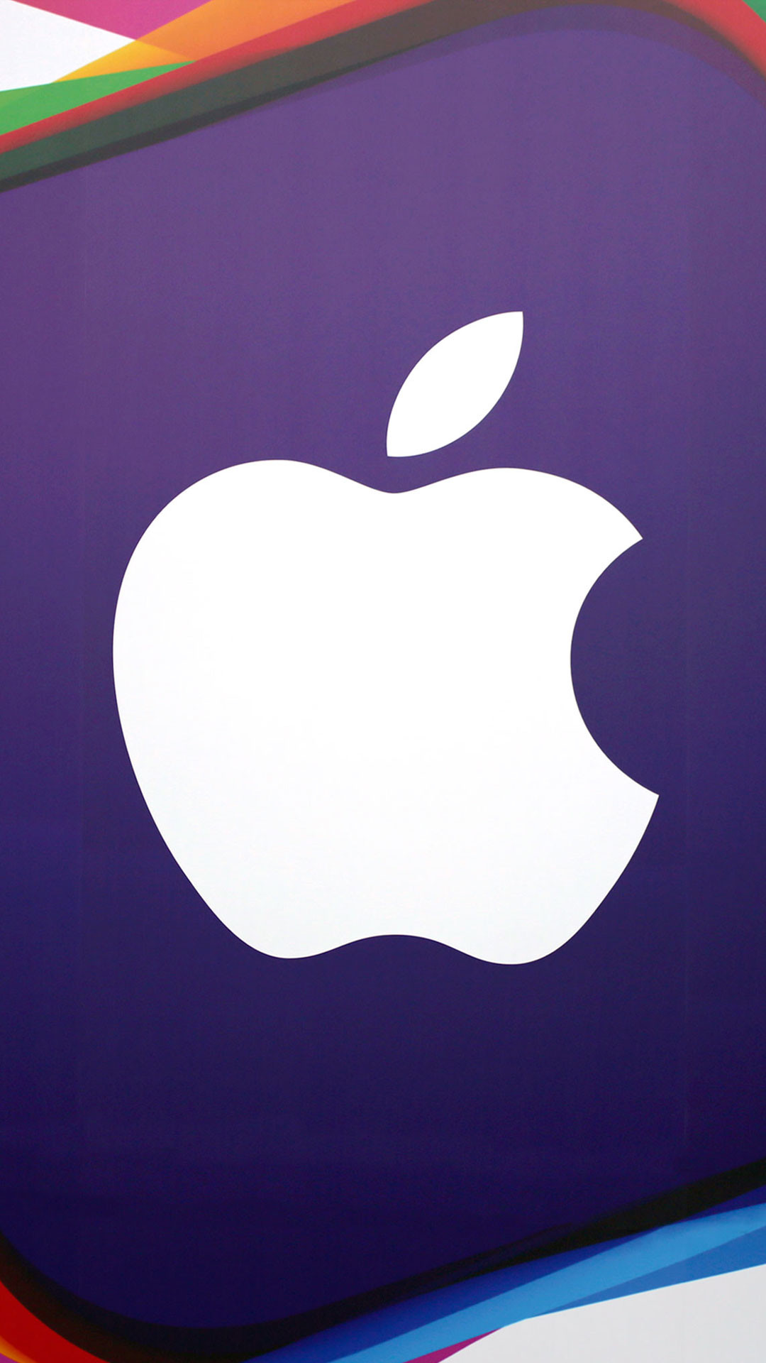 Logo Apple, Apple, Viola, sfondo iPhone