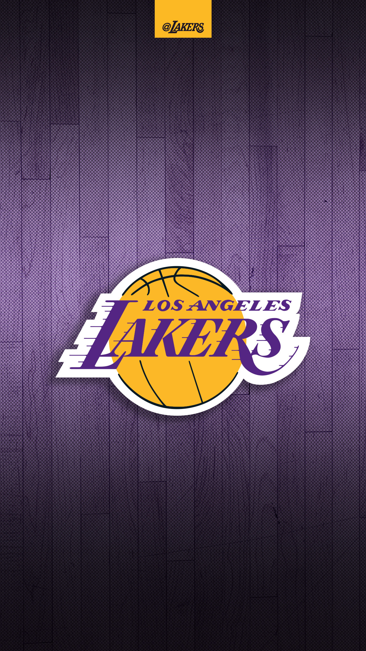 Los Angeles Lakers, NBA, Logo, Parquet viola, schermata Home iPhone 5