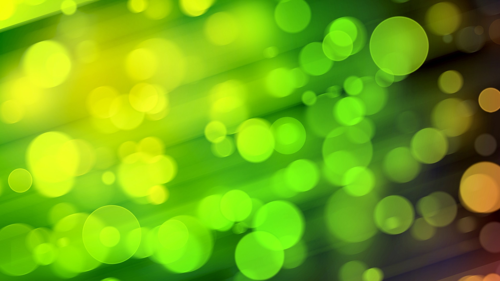 Bokeh, Verde, Cerchi luminosi, Astratto, Full HD, sfondo per PC