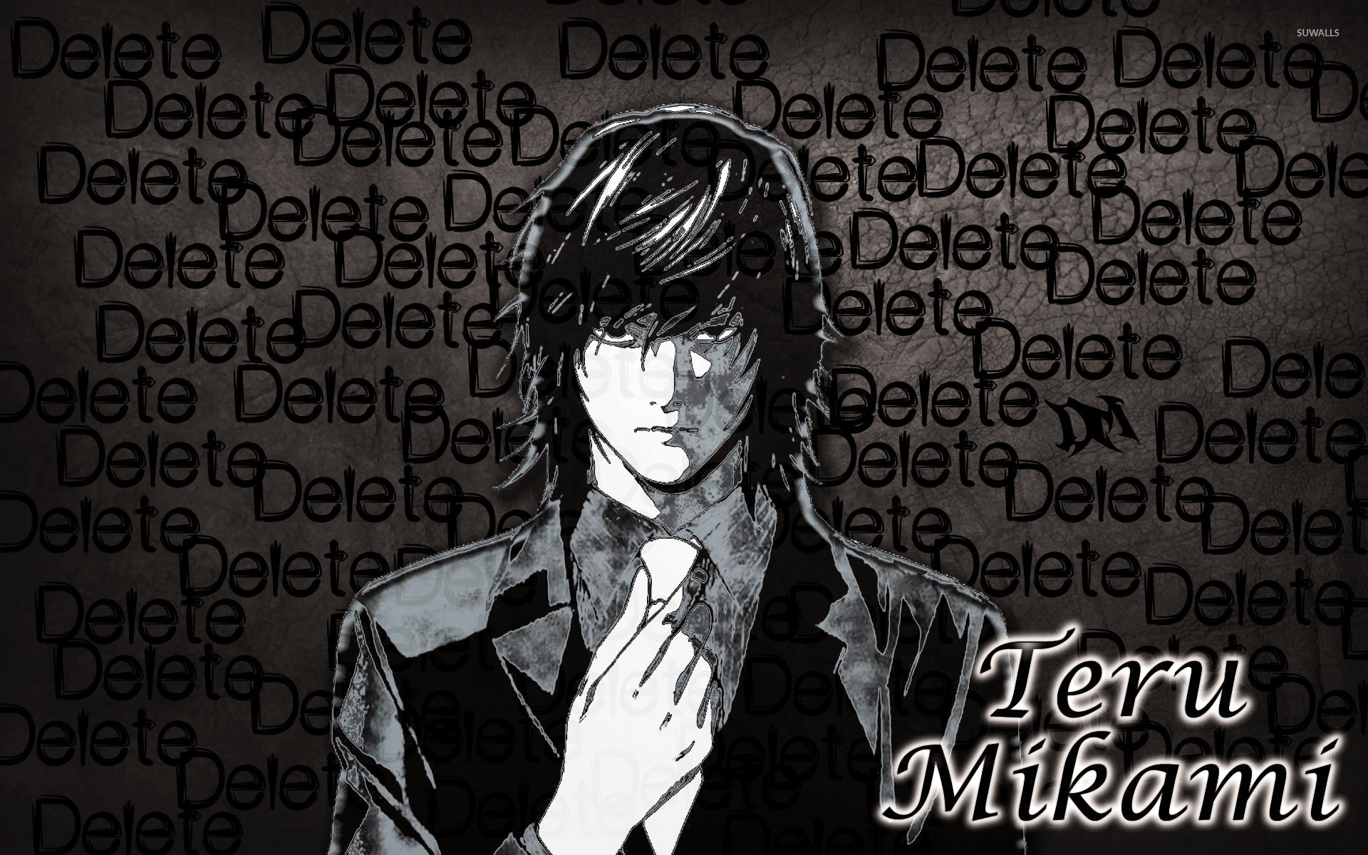 Teru Mikami, Death Note, Delete, Anime, 16:10 Full HD, sfondo widescreen