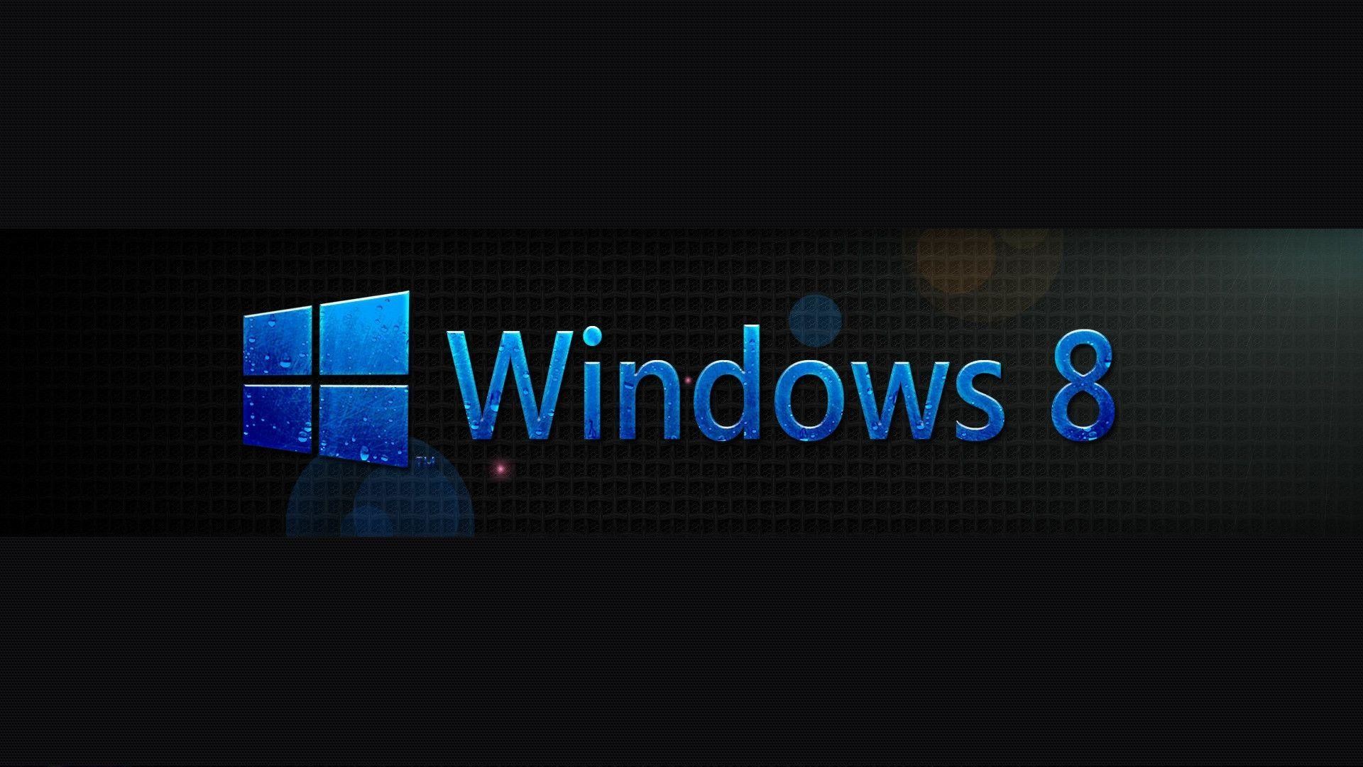 Windows 8, Logo Windows, Sfondo scuro, Full HD, wallpaper desktop