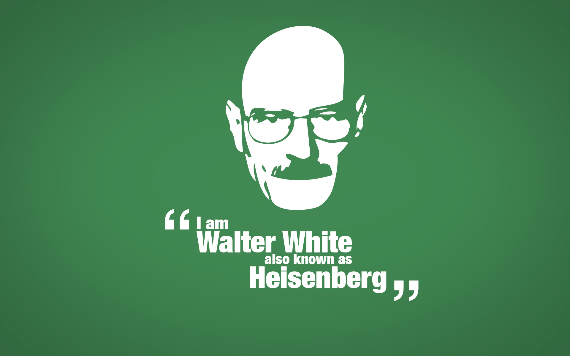 Walter White, Heisenberg, Breaking Bad, Citazione, Sfondo verde, wallpaper Windows 11