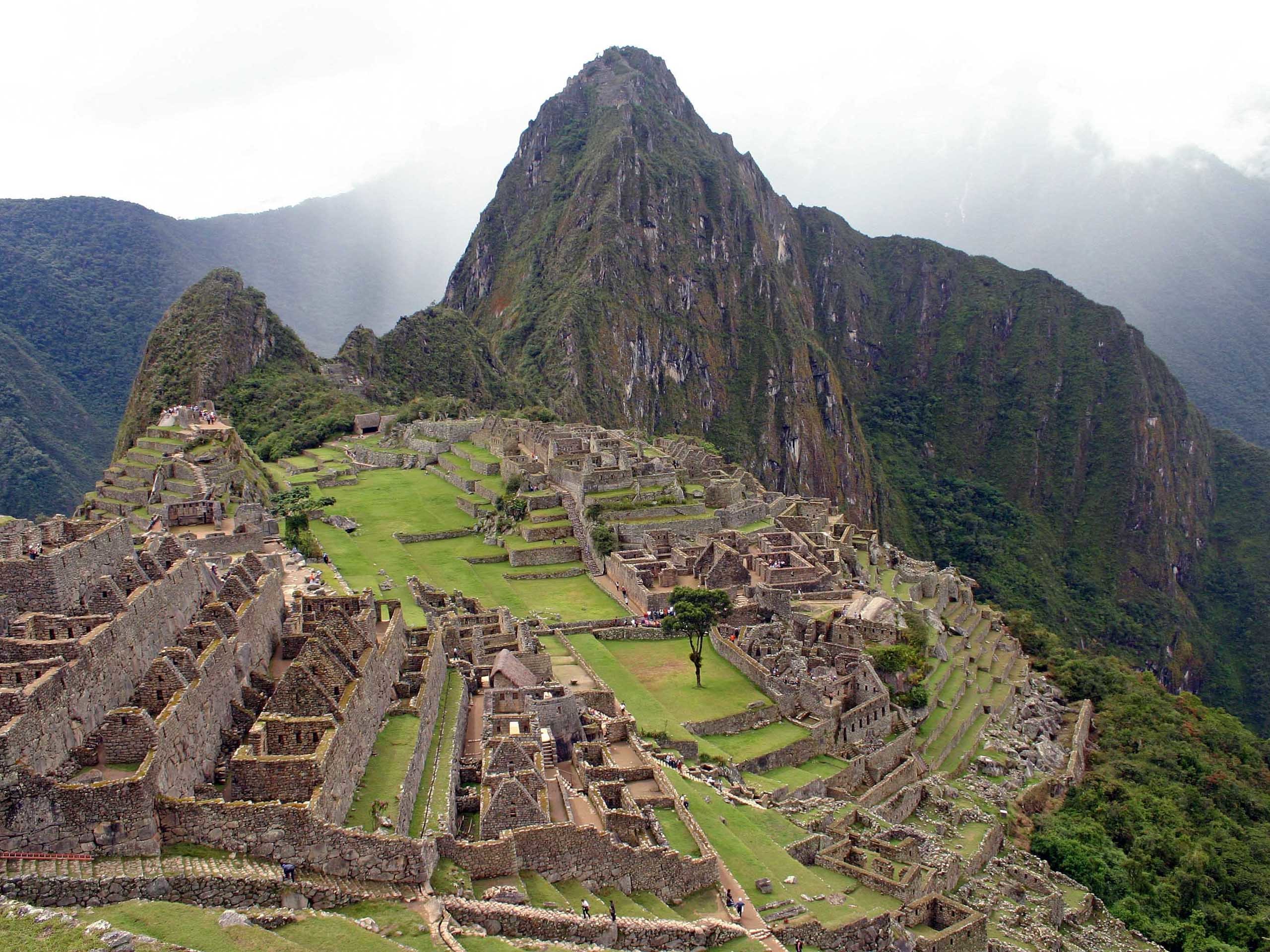 Machu Picchu, Huayna Picchu, Perù, Rovine inca, sfondo per iPad e tablet
