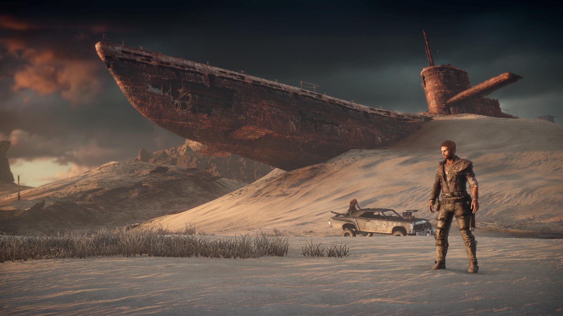 Mad Max, Videogioco, Nave arenata, Deserto, Max Rockatansky, 1920x1080, wallpaper desktop