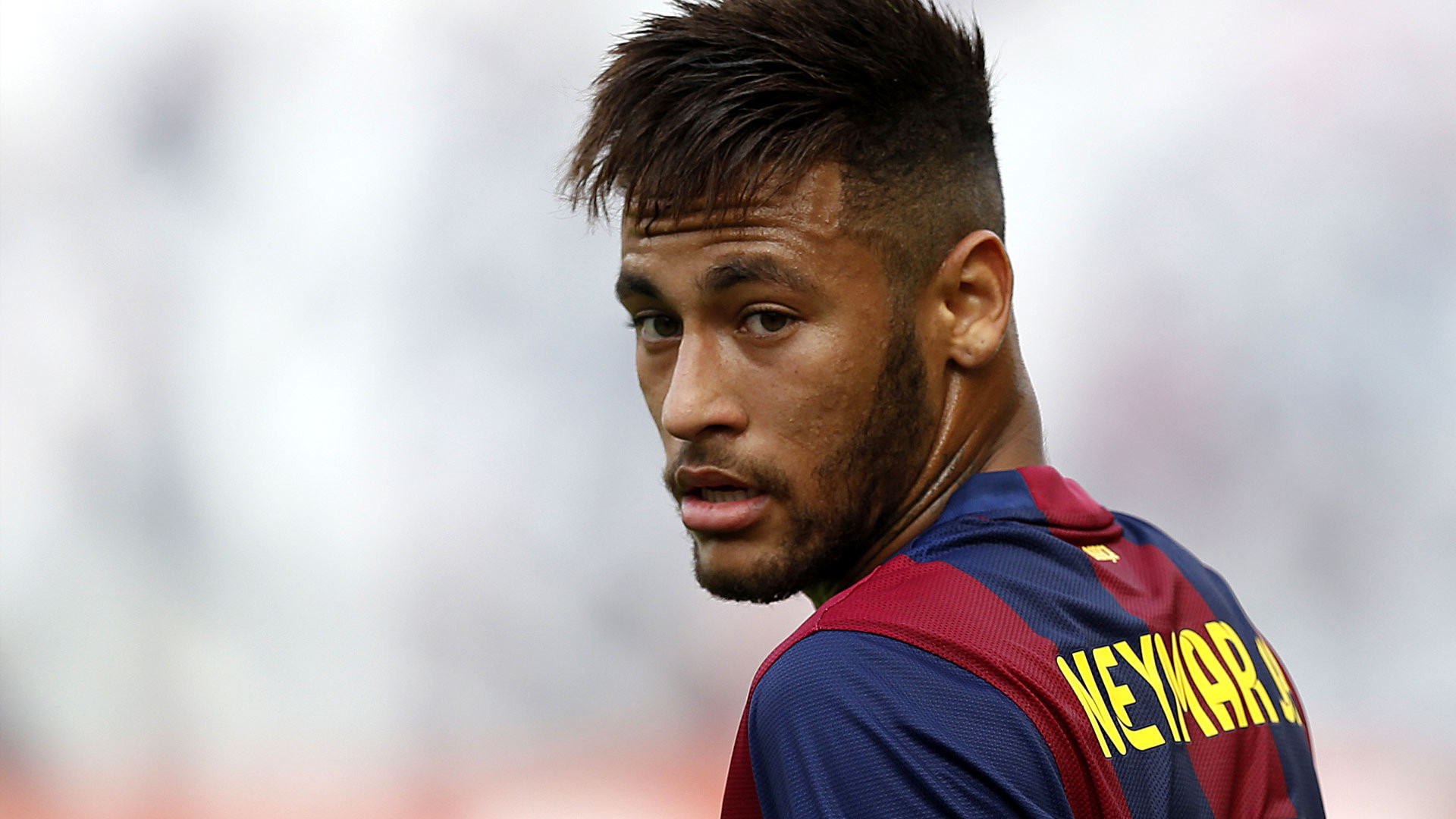 Neymar, FC Barcelona, Sguardo, Primo piano, Full HD, wallpaper per portatile